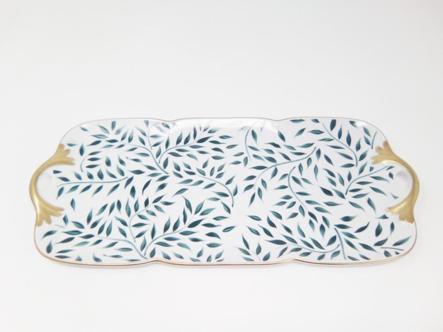 Royal Limoges Olivier Green Rectangular Cake Platter L330-NYM12010, MPN: L330-NYM12010,