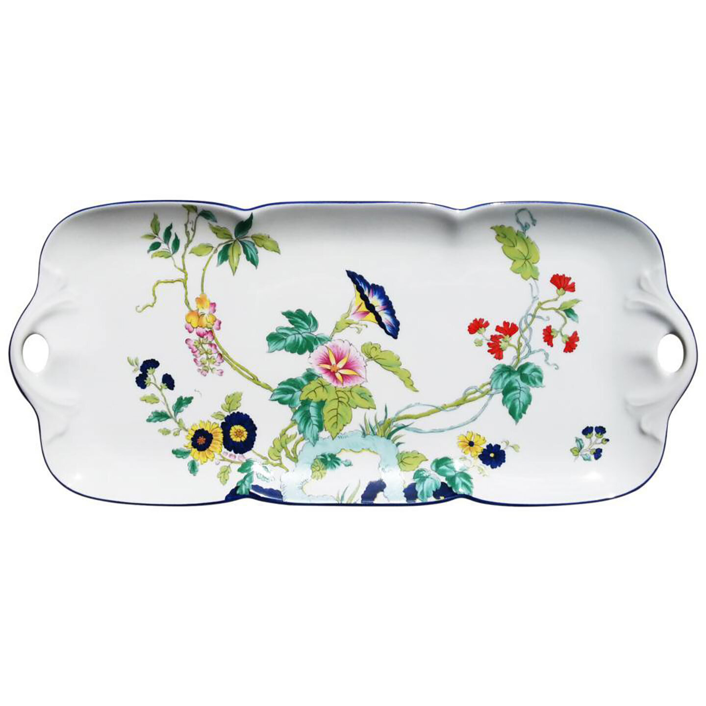 Royal Limoges Paradis Bleu Rectangular Cake Platter L330-NYM20805, MPN: L330-NYM20805, 3700409924347