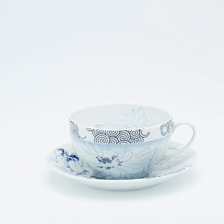 Royal Limoges Reve Bleu Breakfast Cup R400-COU20660, MPN: R400-COU20660, 3700409918520
