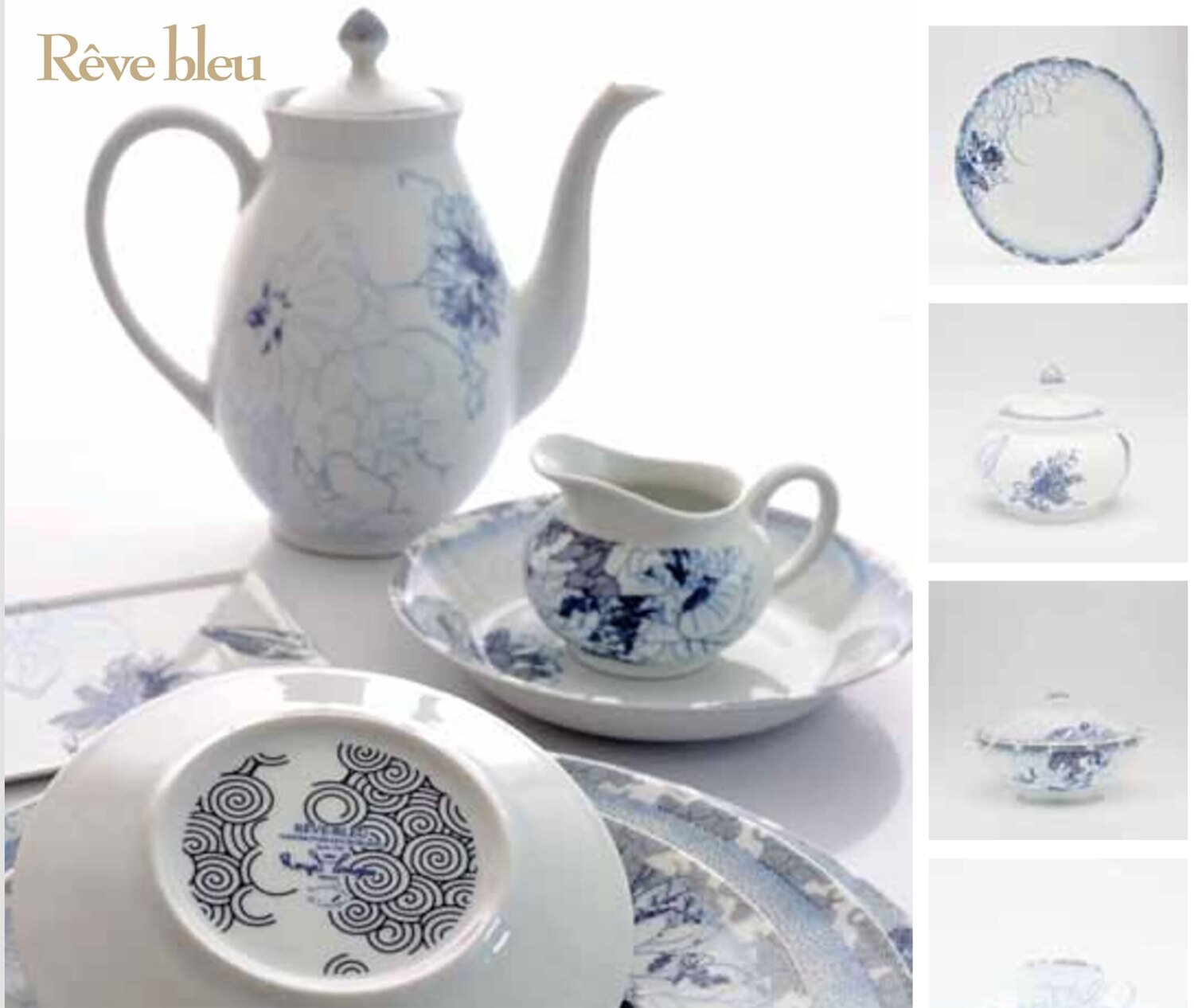 Royal Limoges Reve Bleu Teapot 40 oz S085-COU20660, MPN: S085-COU20660, 3700409918759