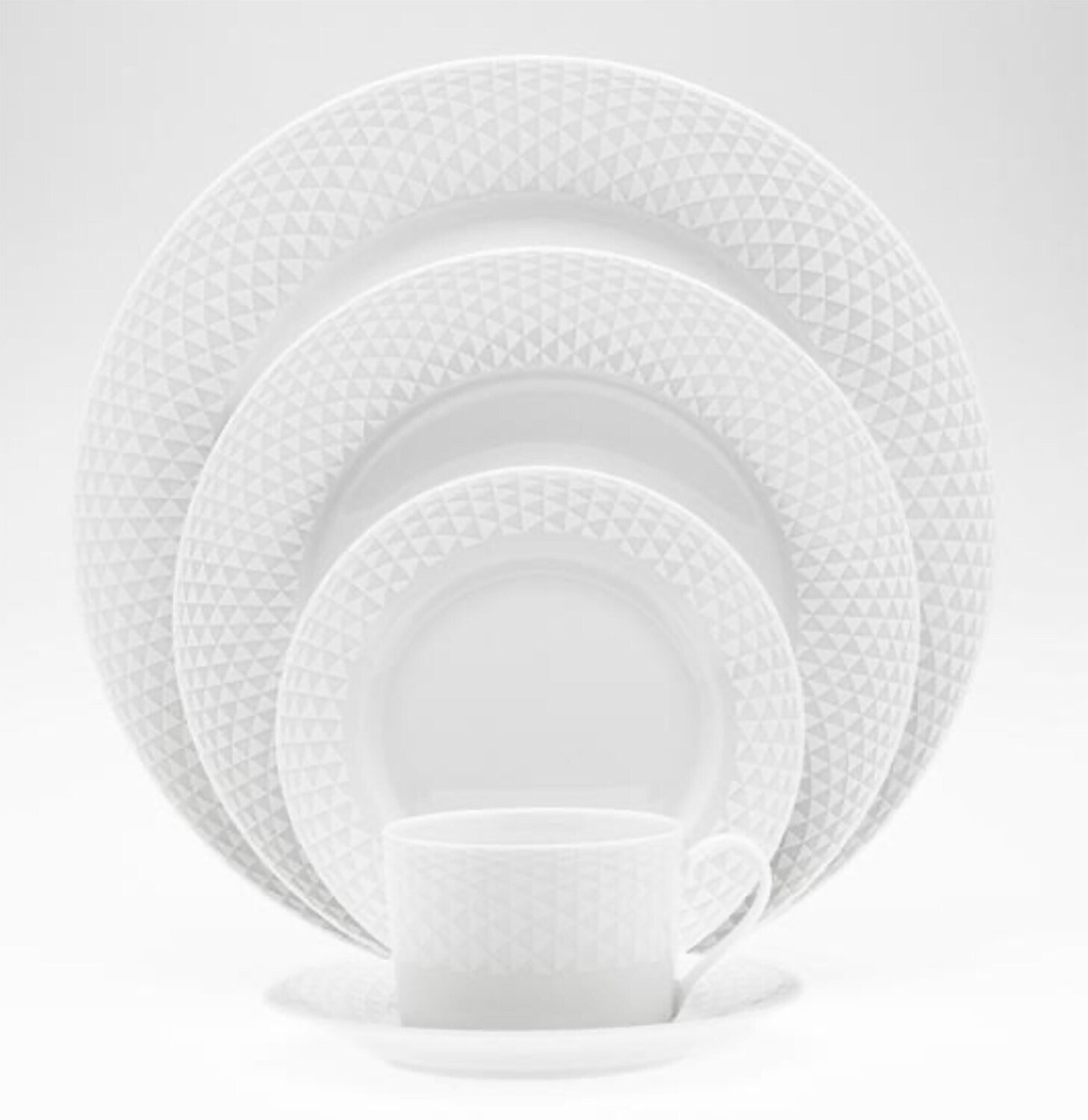 Royal Limoges White Diamonds Dinner Plate 10 B265-REC20471, MPN: B265-REC20471, 3700409928567