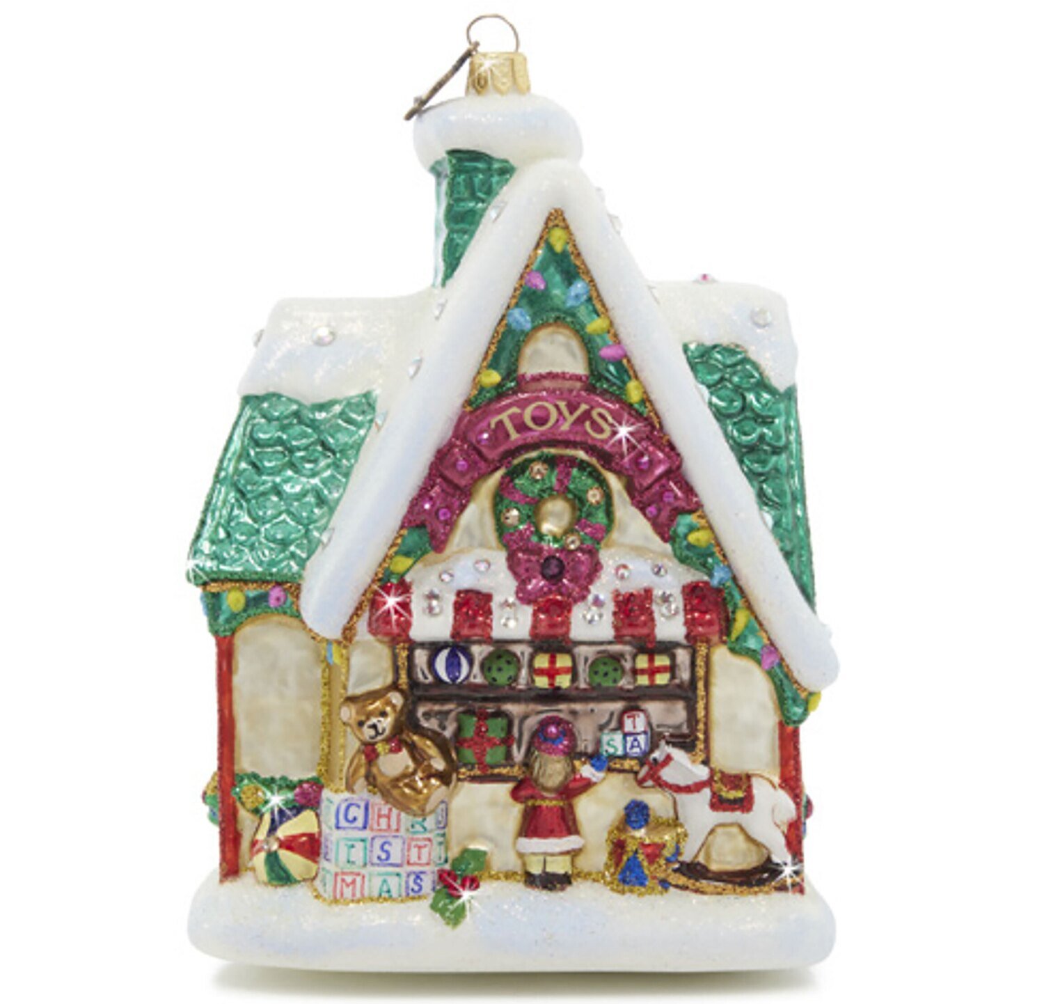 Jay Strongwater Christmas Toy Shop Ornament SDH20074-250, MPN: SDH20074-250, 848510043182