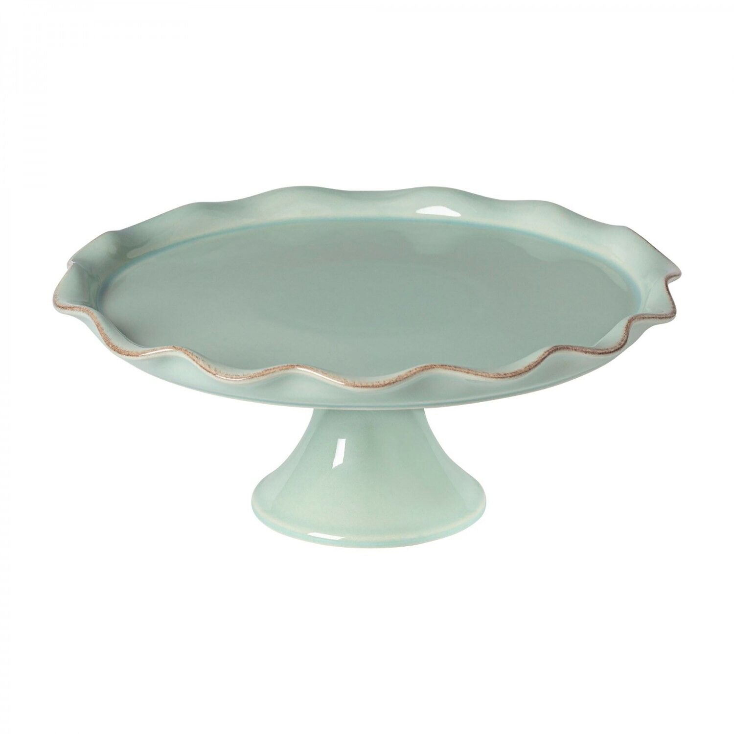 Casafina Cook &amp; Host Footed Plate Robin&#39;s Egg Blue EP302-RBL