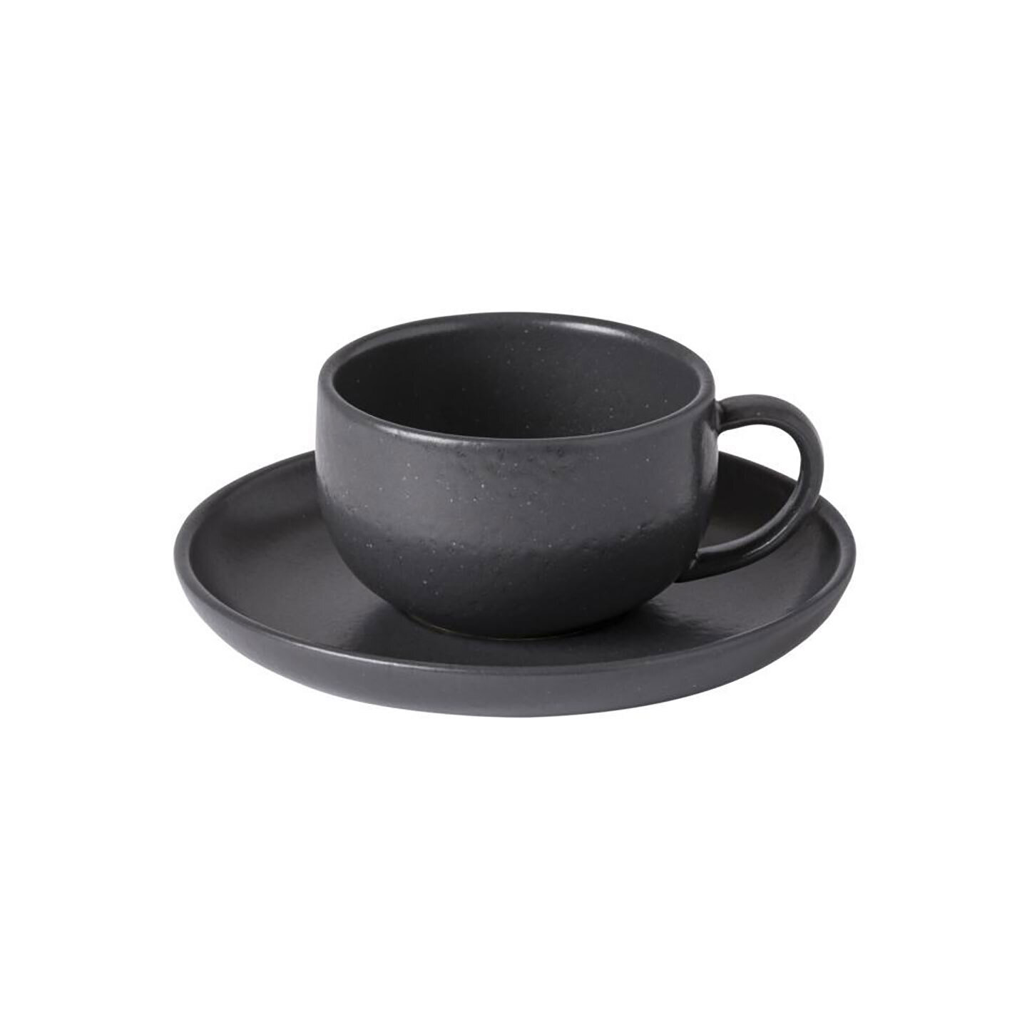 Casafina Pacifica Tea Cup And Saucer Seed Grey Set of 6 XOCS01-SEE, MPN: XOCS01-SEE, 840289019351