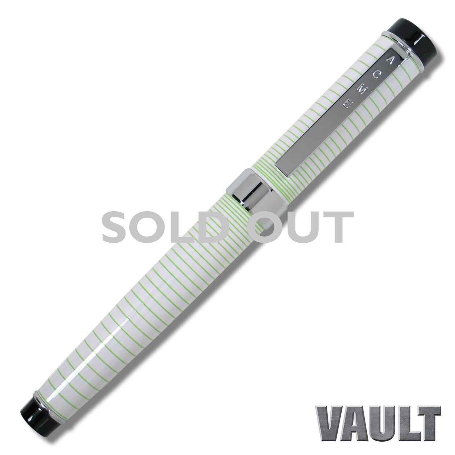 Acme Stripy White Green Color Test Roller Ball Pen PJI01R2, MPN: PJI01R2