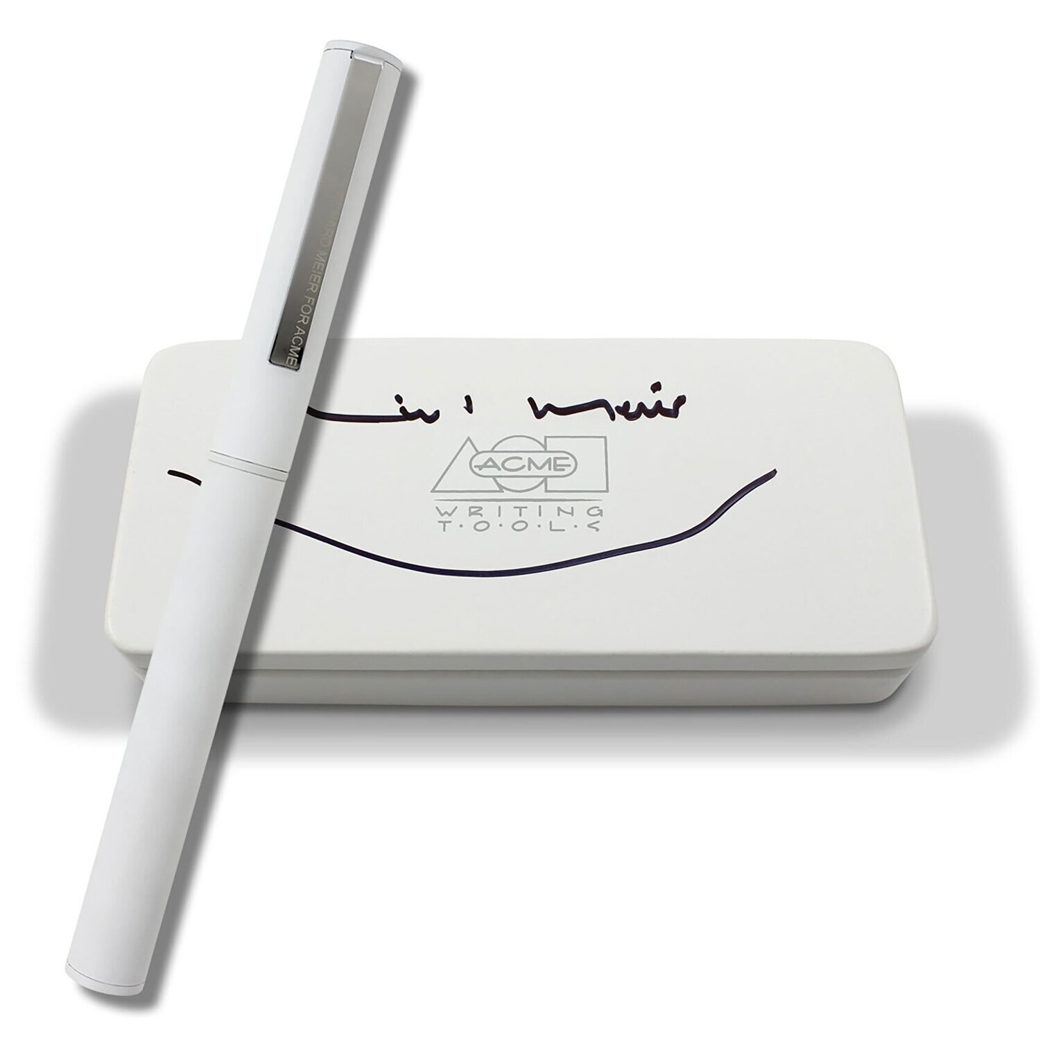 Acme Rm Ii Matte White Chrome Signed Prototype Roller Ball Pen P3RM05WHMRCLES, MPN: P3RM05WHMRCLES