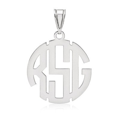Monogram Pendant .013 Gauge 14k White Gold XNA501W, MPN: XNA501W,