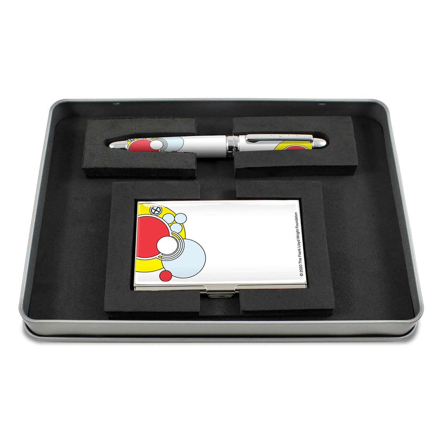Acme Imperial White Roller Ball Pen &amp; Card Case Set APW67RSET, MPN: APW67RSET