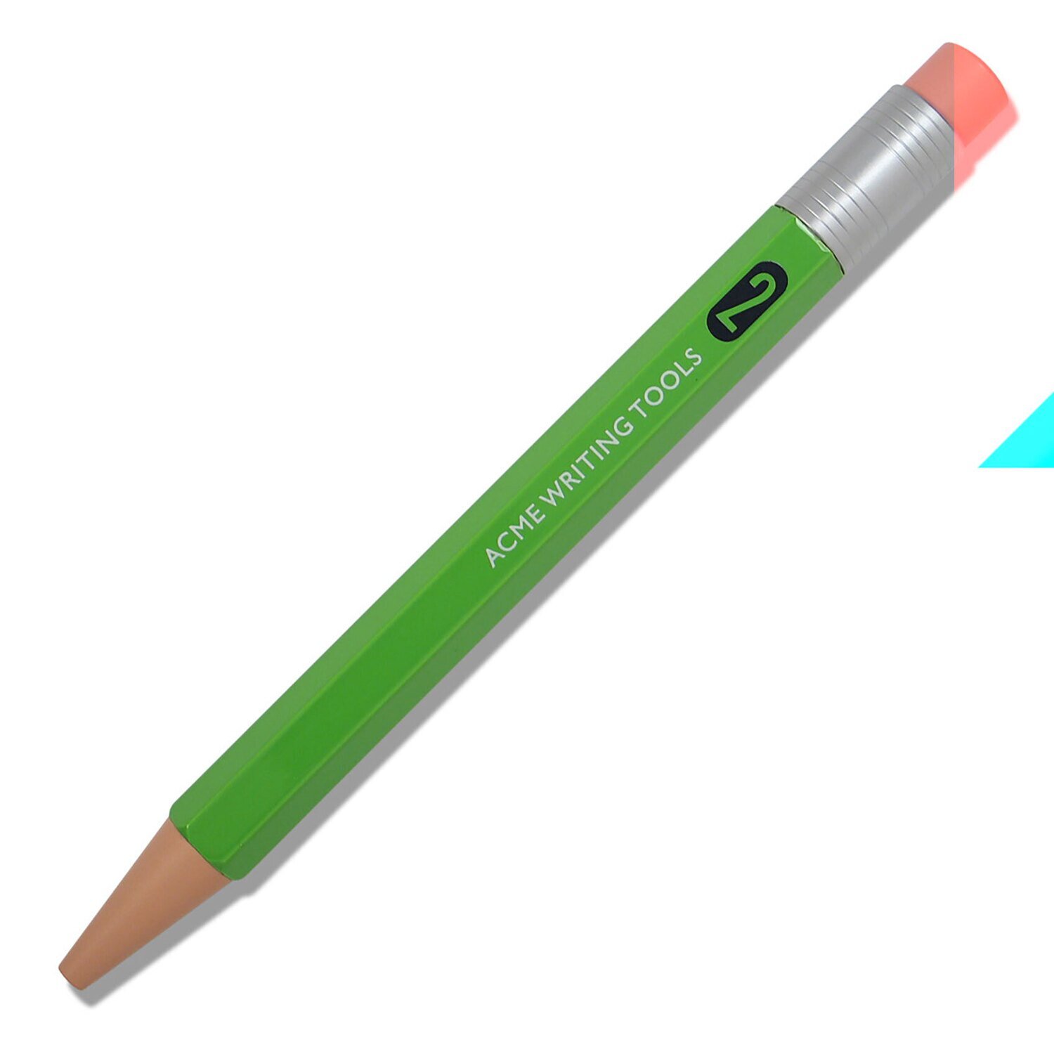Acme #2 (Number Two) Lime Green Color Test Retractable Roller Ball Pen PACME2LGRR, MPN: PACME2LGRR