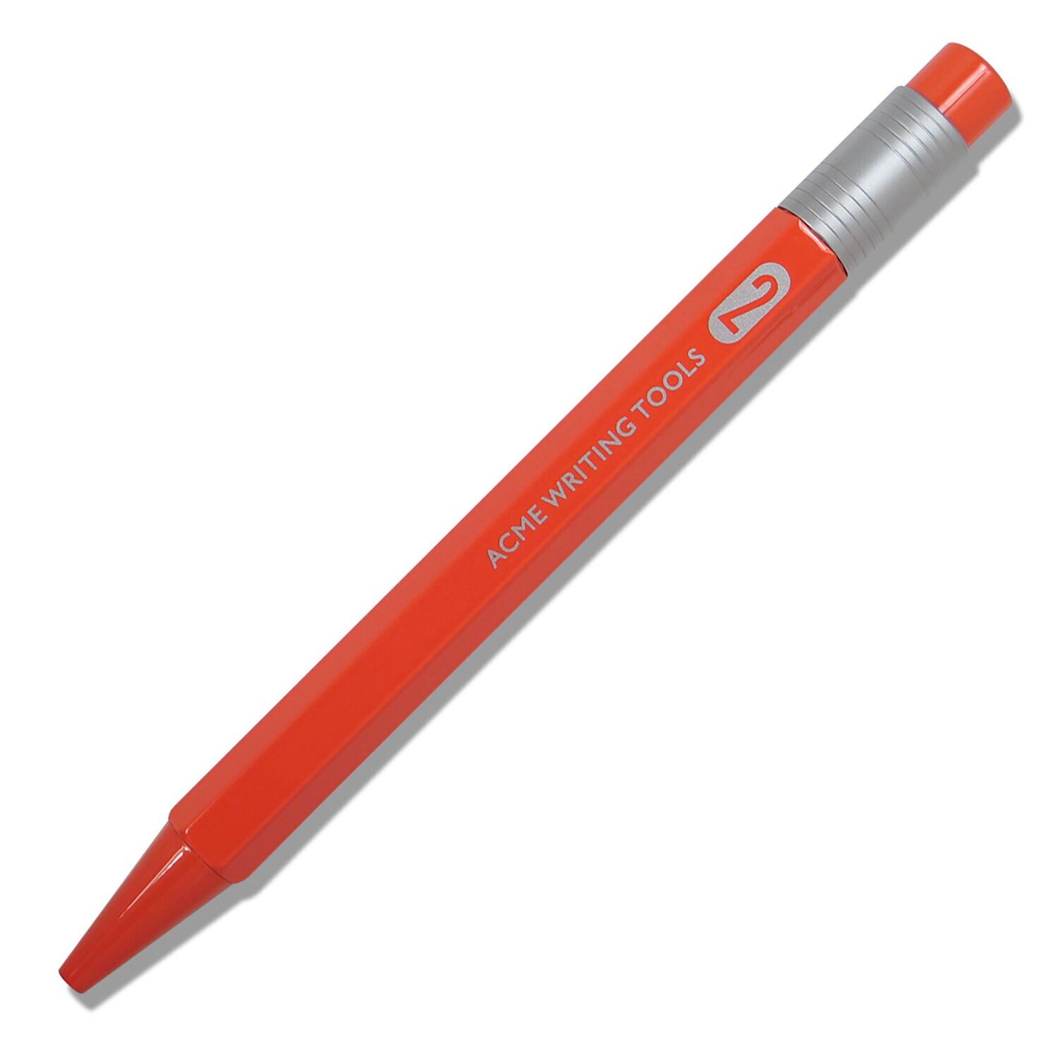 Acme #2 (Number Two) All Orange Color Test Retractable Roller Ball Pen PACME2ORRR, MPN: PACME2ORRR