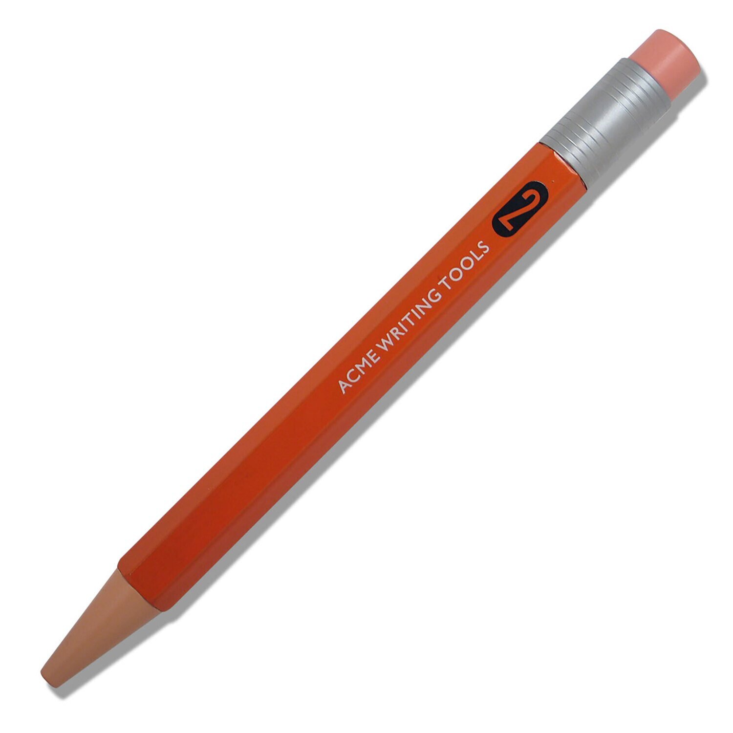 Acme #2 (Number Two) Orange Color Test Retractable Roller Ball Pen PACME2OBRR, MPN: PACME2OBRR