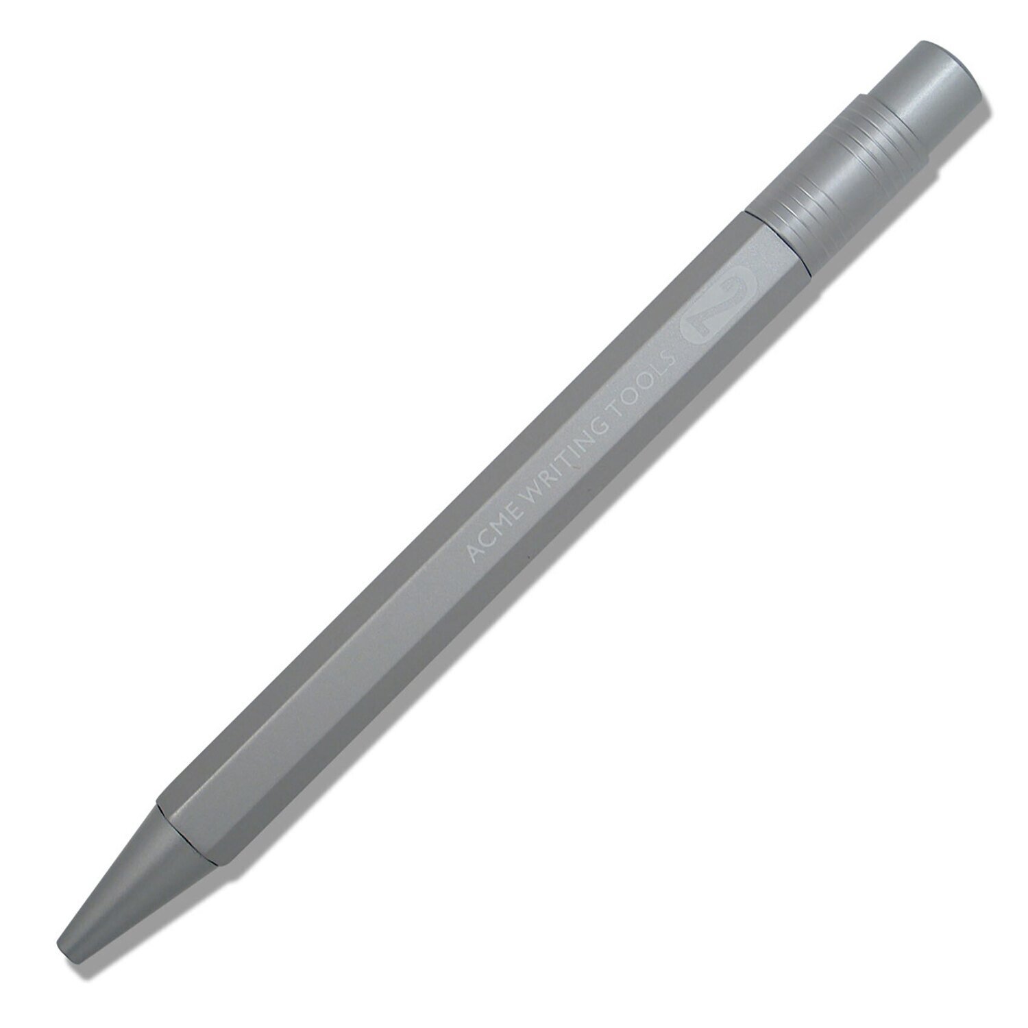 Acme #2 (Number Two) All Silver Color Test Retractable Roller Ball Pen PACME2SLRR3, MPN: PACME2SLRR3