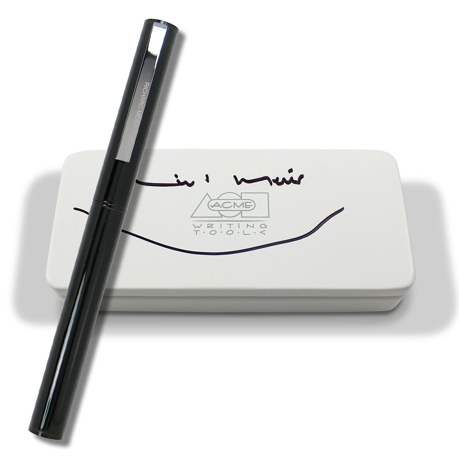 Acme Rm Ii Gloss Black Chrome Signed Prototype Roller Ball Pen P3RM05BKGRCLES