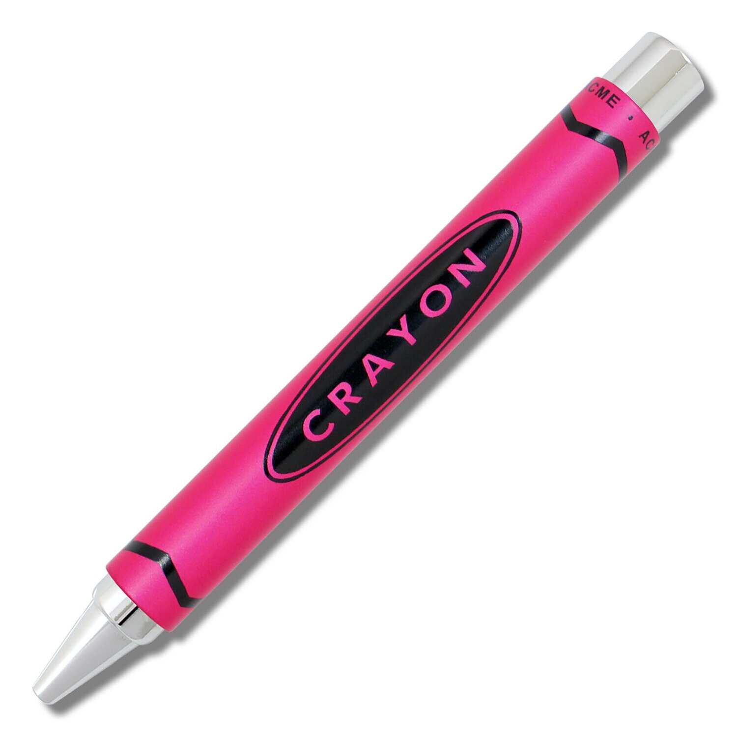 Acme Crayon Chrome Pink Retractable Roller Ball Pen PACME3PKLP, MPN: PACME3PKLP
