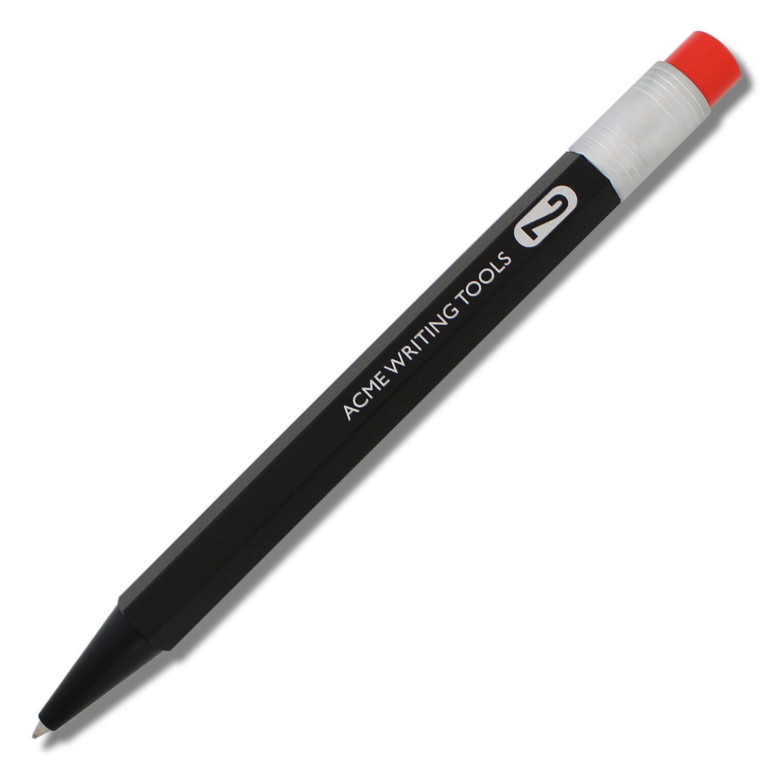 Acme #2 (Number Two) Black Color Test Retractable Roller Ball Pen PACME2BKRR