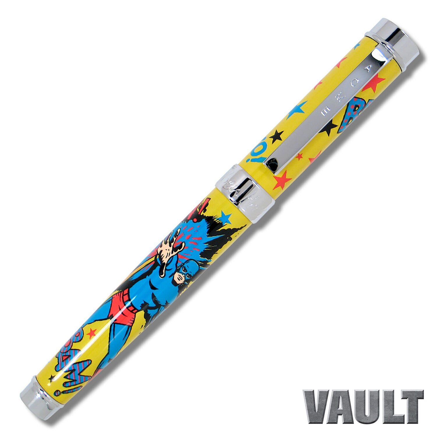 Acme Super Hero Yellow Color Test Roller Ball Pen PBH04R2, MPN: PBH04R2