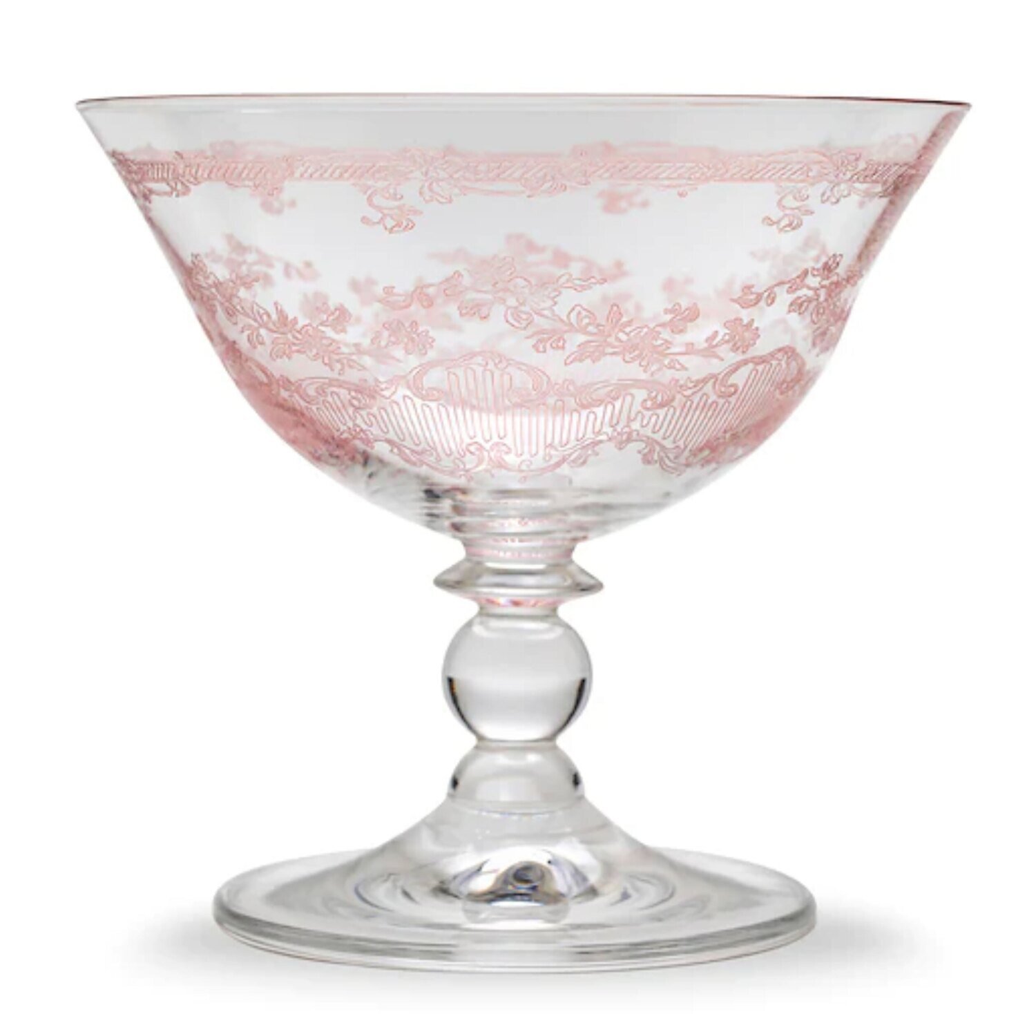 Arte Italica Giardino Pink Compote GIA103P