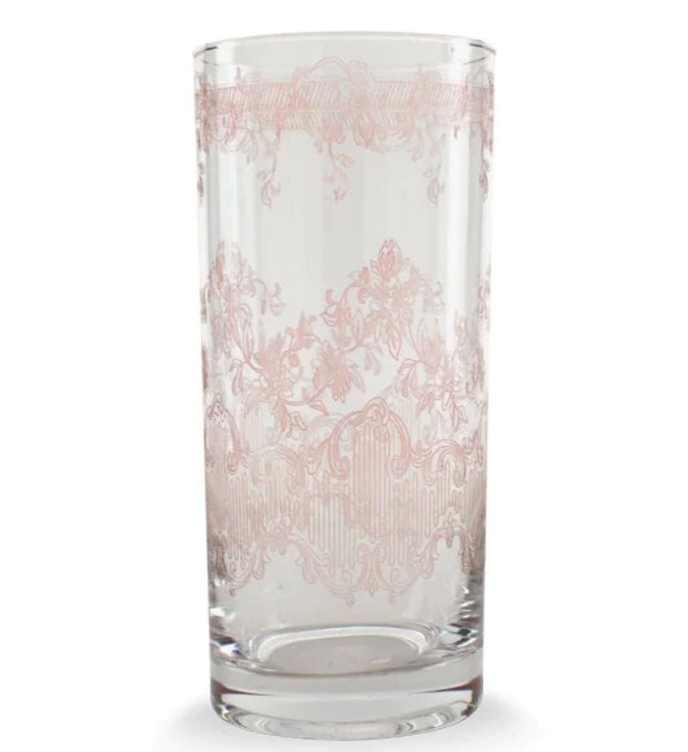 Arte Italica Giardino Pink Highball Glass GIA25P