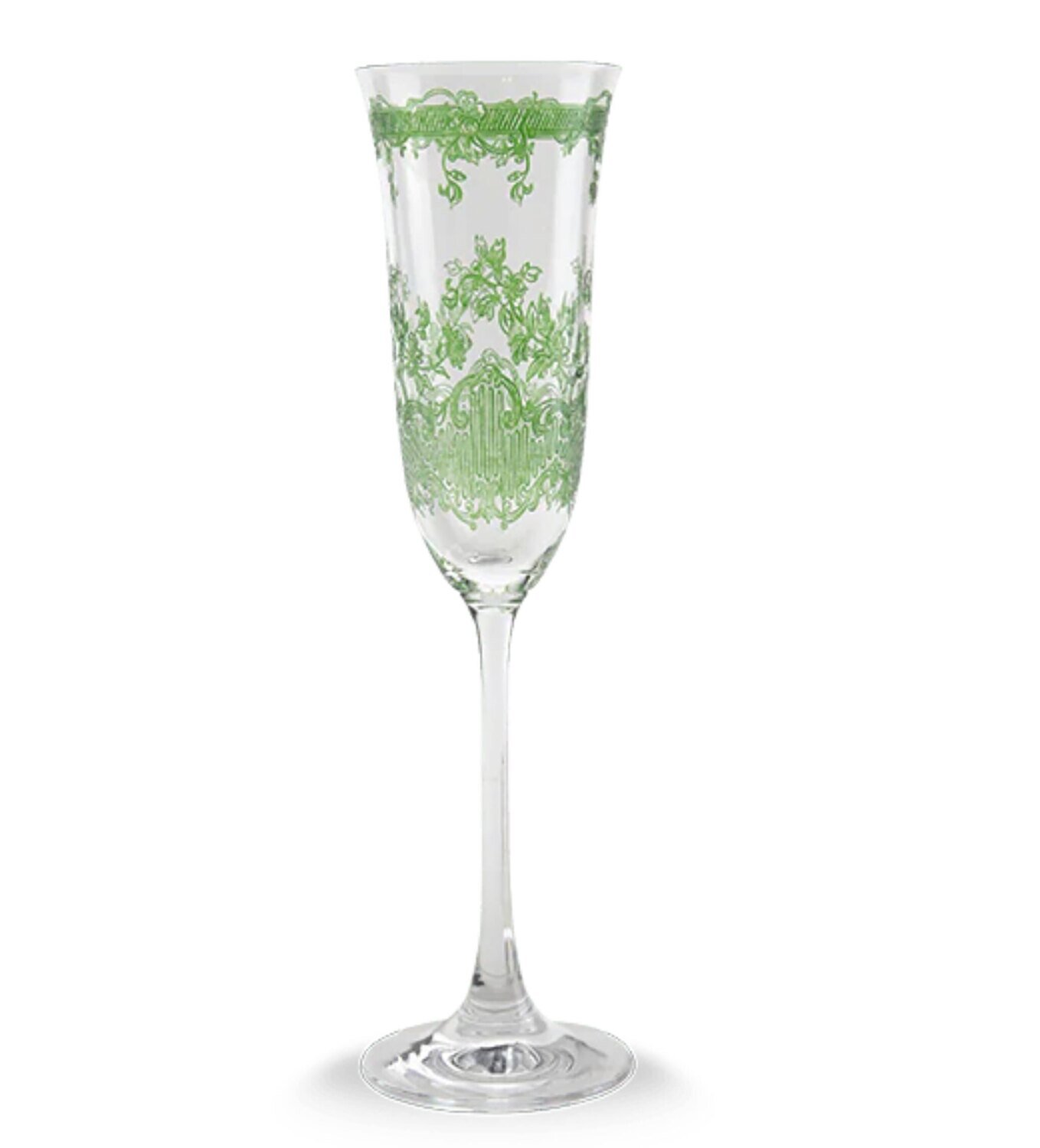 Arte Italica Giardino Green Champagne Flute GIA58GN