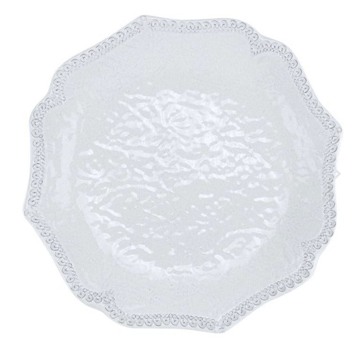 Arte Italica Merletto White Scalloped Salad Plate MER0323W