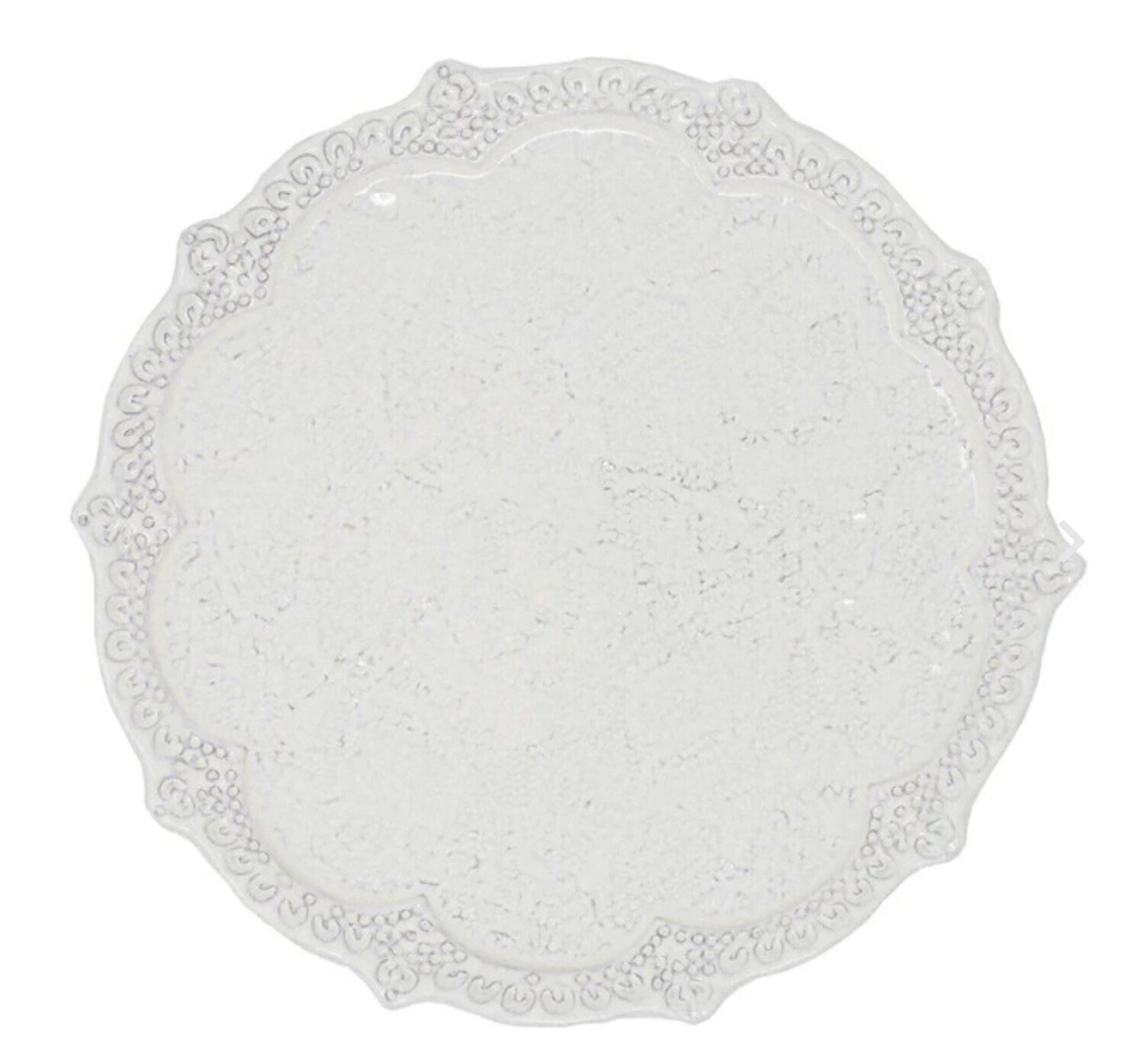 Arte Italica Merletto Antique Canape Plate MER8116AL