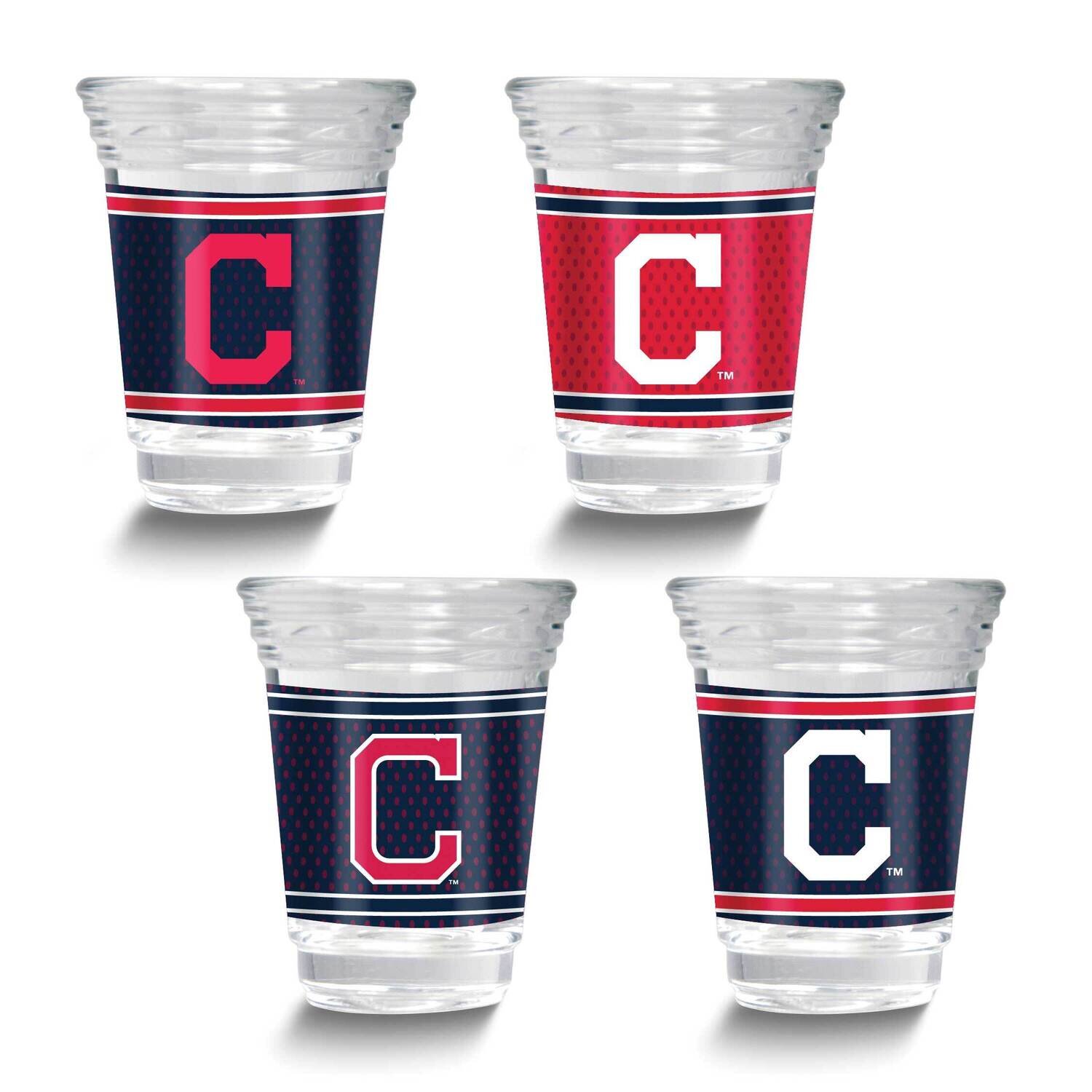 MLB Cleveland Indians 4-piece Shot Glass Set GM26124-IND