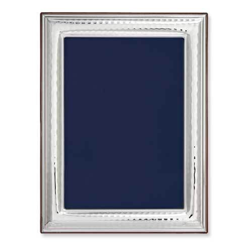 Bilaminate Sterling Silver Hammered 5 x 7 Inch Photo Picture Frame GM3011