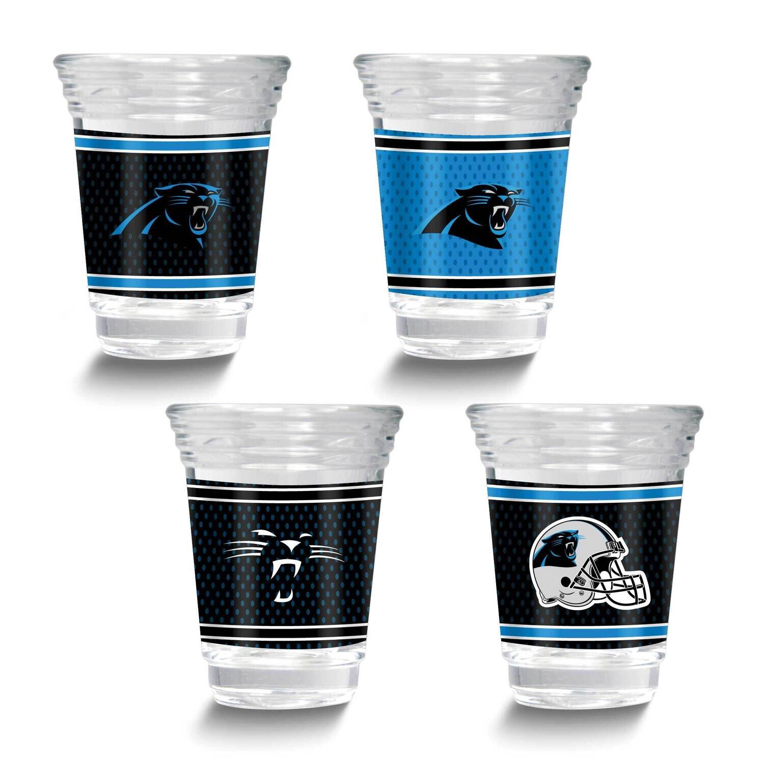 NFL Carolina Panthers 4-piece Shot Glass Set GM26125-PAN