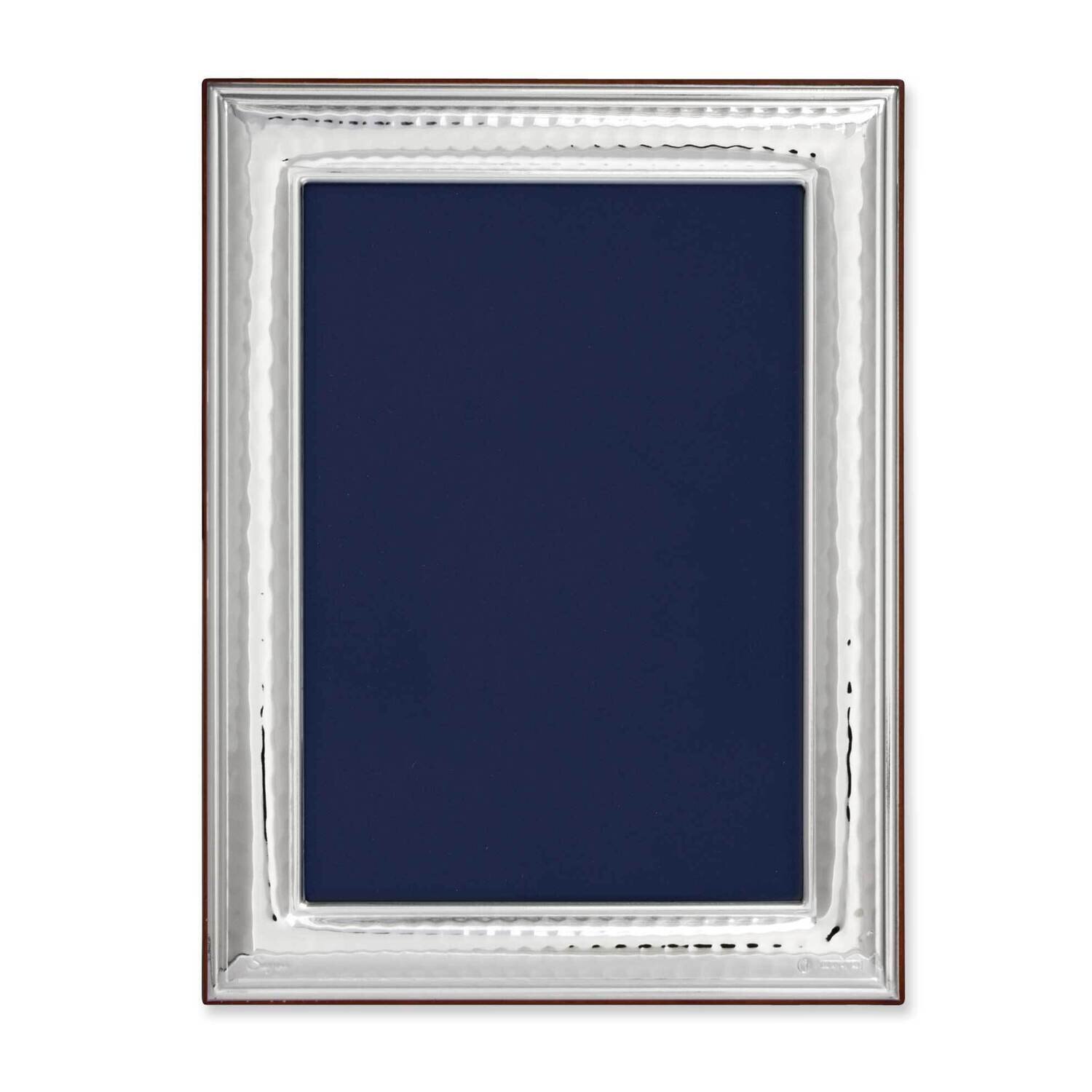 Bilaminate Sterling Silver Hammered 8 x 10 Inch Photo Picture Frame GM3012
