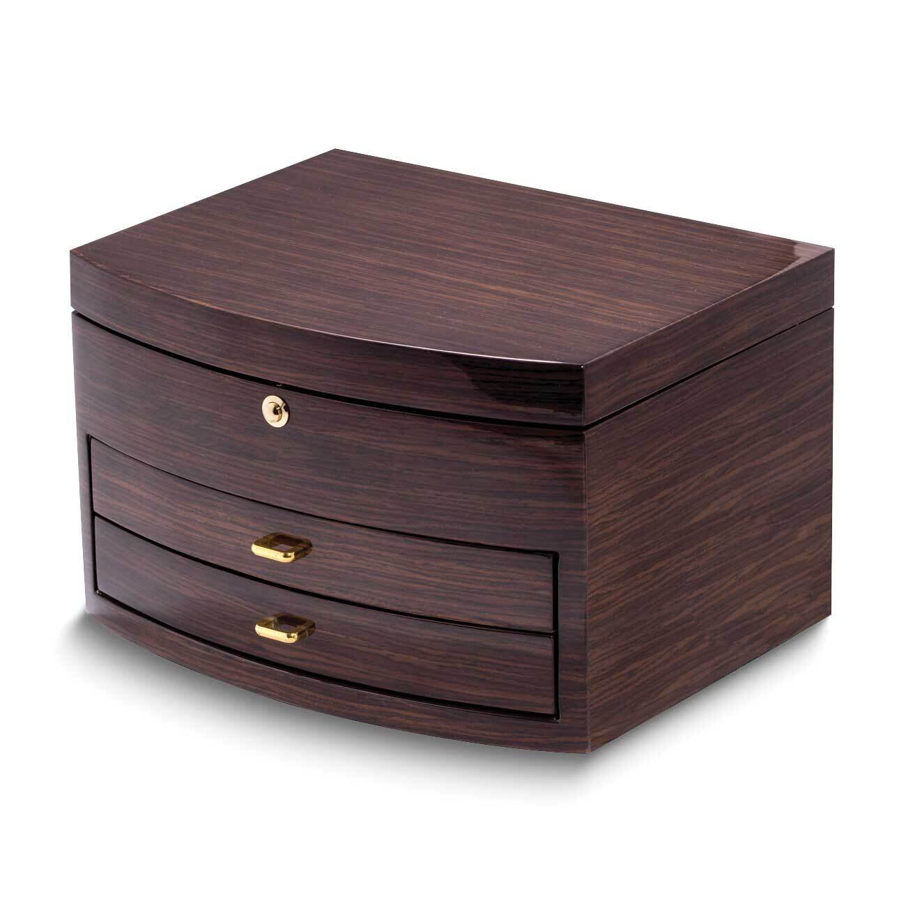 Ebony Zebra Wood Jewelry Box GM4106