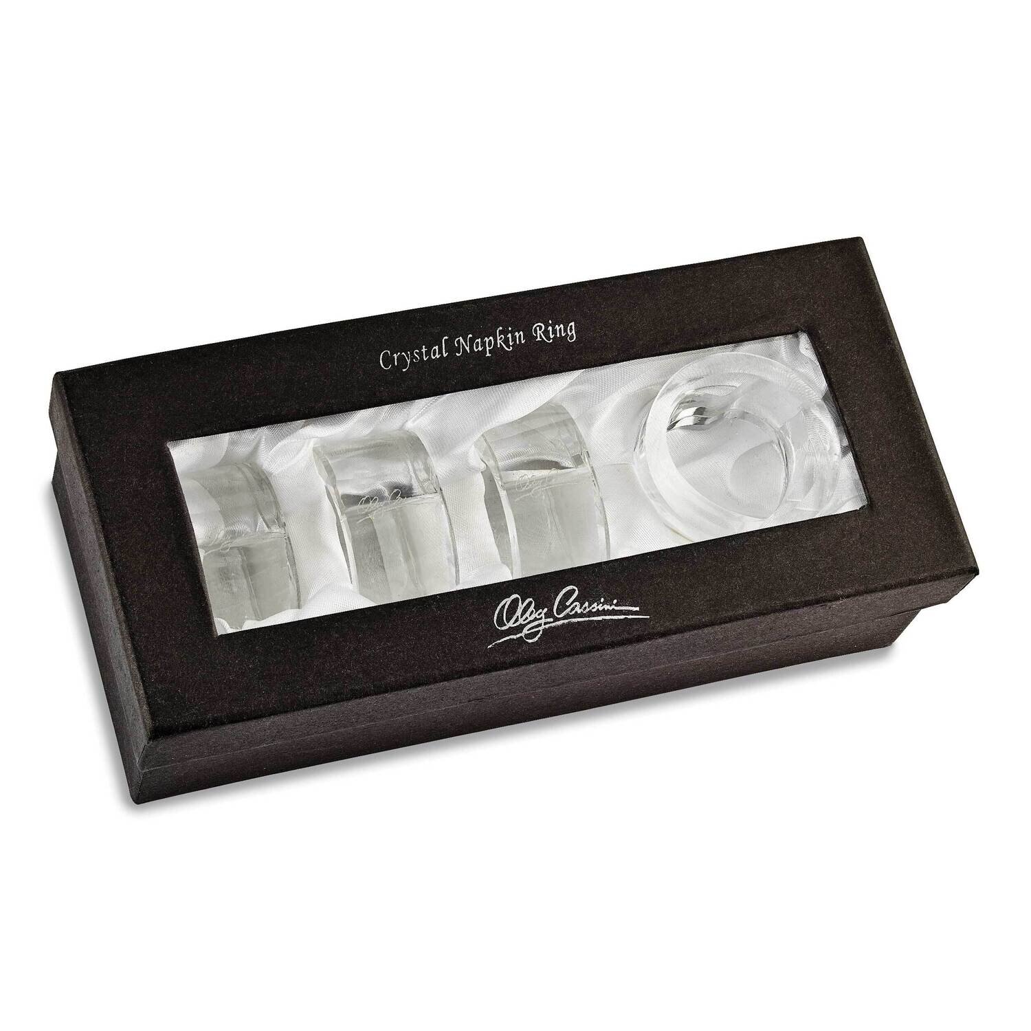 Cassini Set of 4 Crystal Heart Napkin Rings GM6216, MPN: GM6216, 845887006000