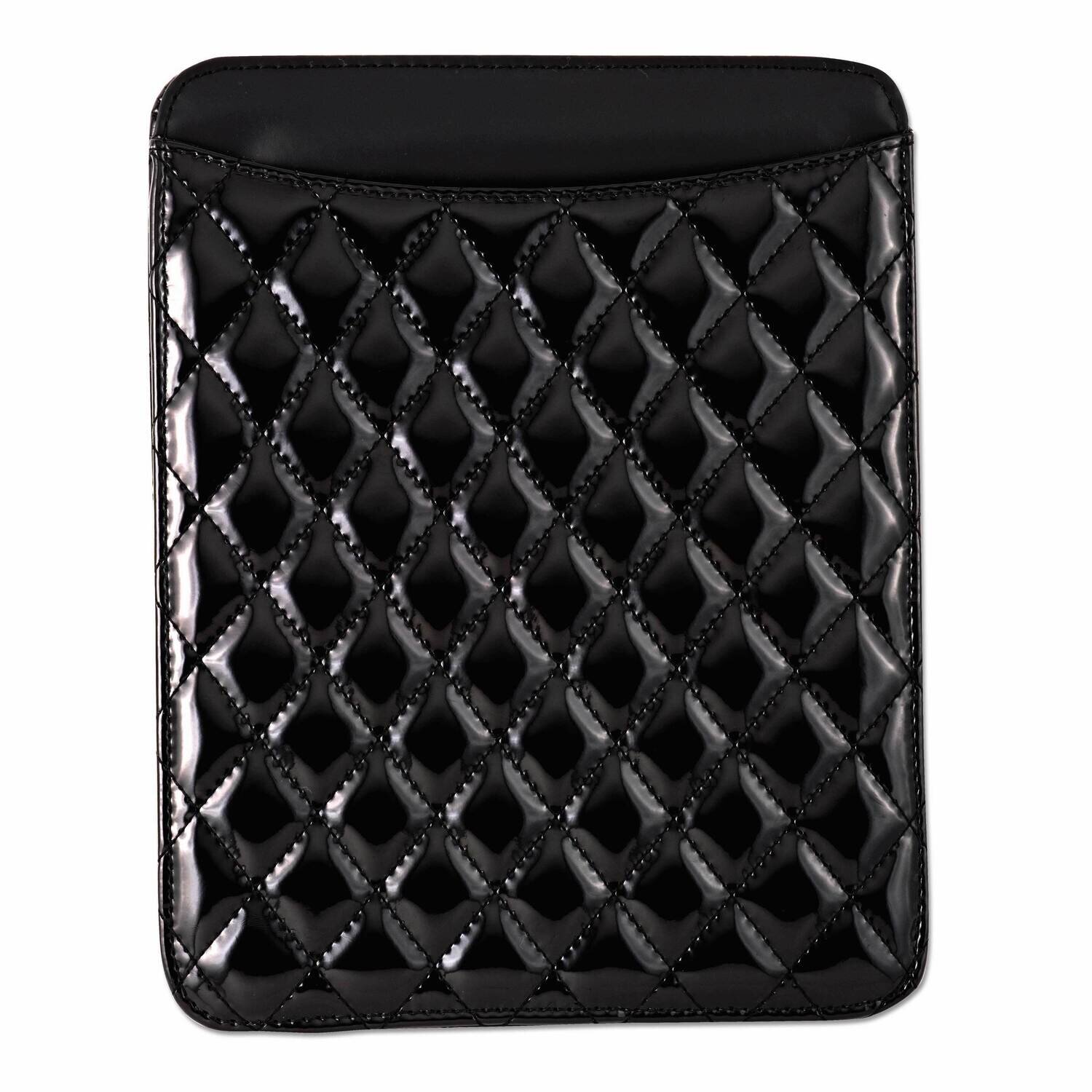 Black Diamond Pattern Patent Polyurethane Tablet Holder GM8285, MPN: GM8285,