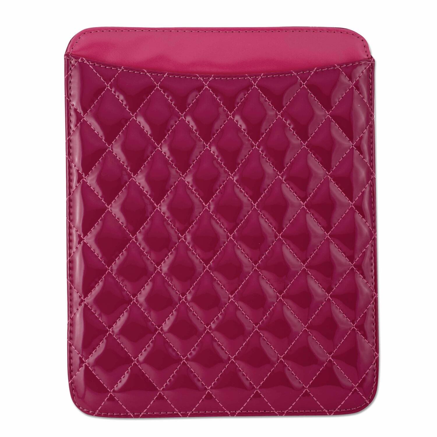Fushia Diamond Pattern Patent Polyurethane Tablet Holder GM8287, MPN: GM8287,