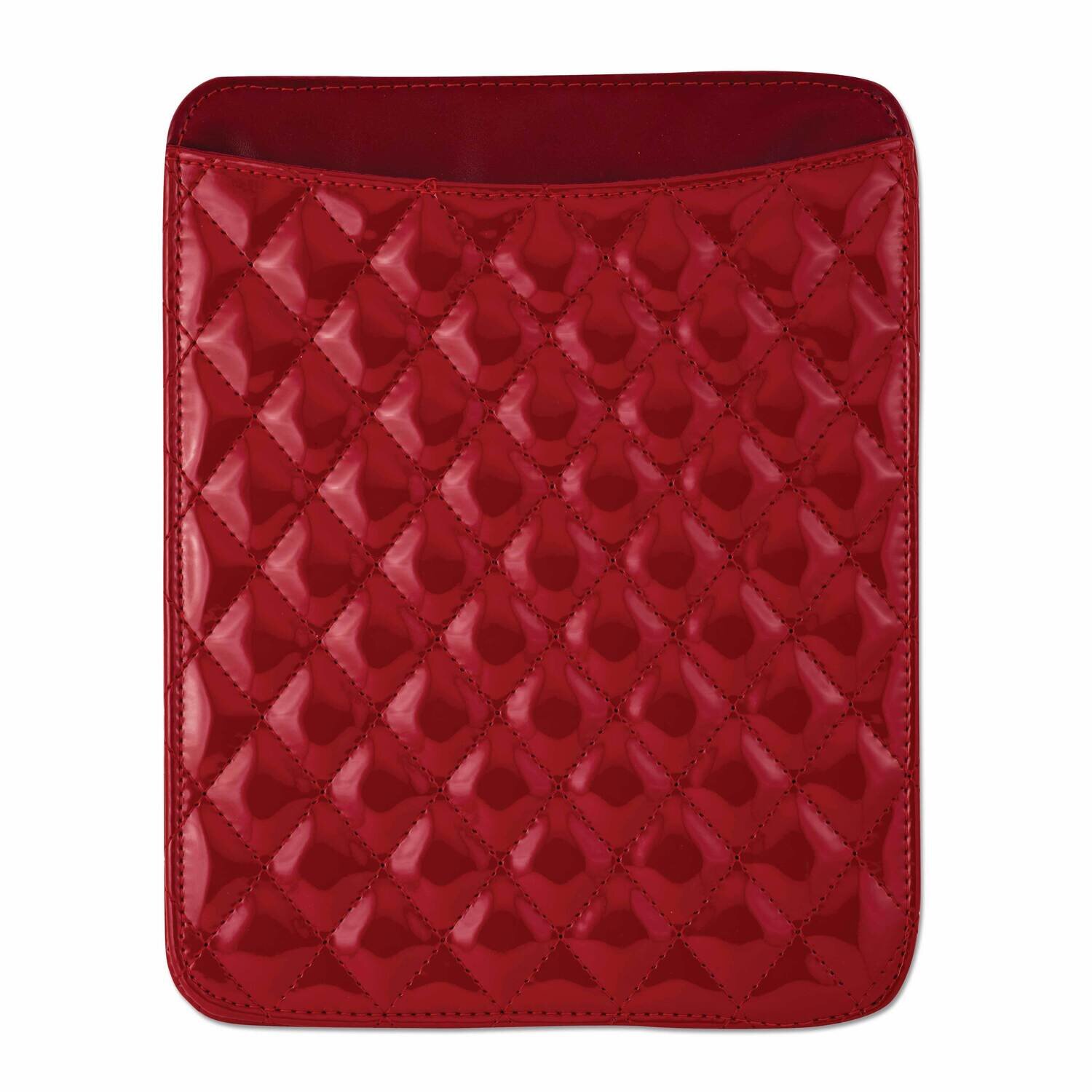 Red Diamond Pattern Patent Polyurethane Tablet Holder GM8289, MPN: GM8289,