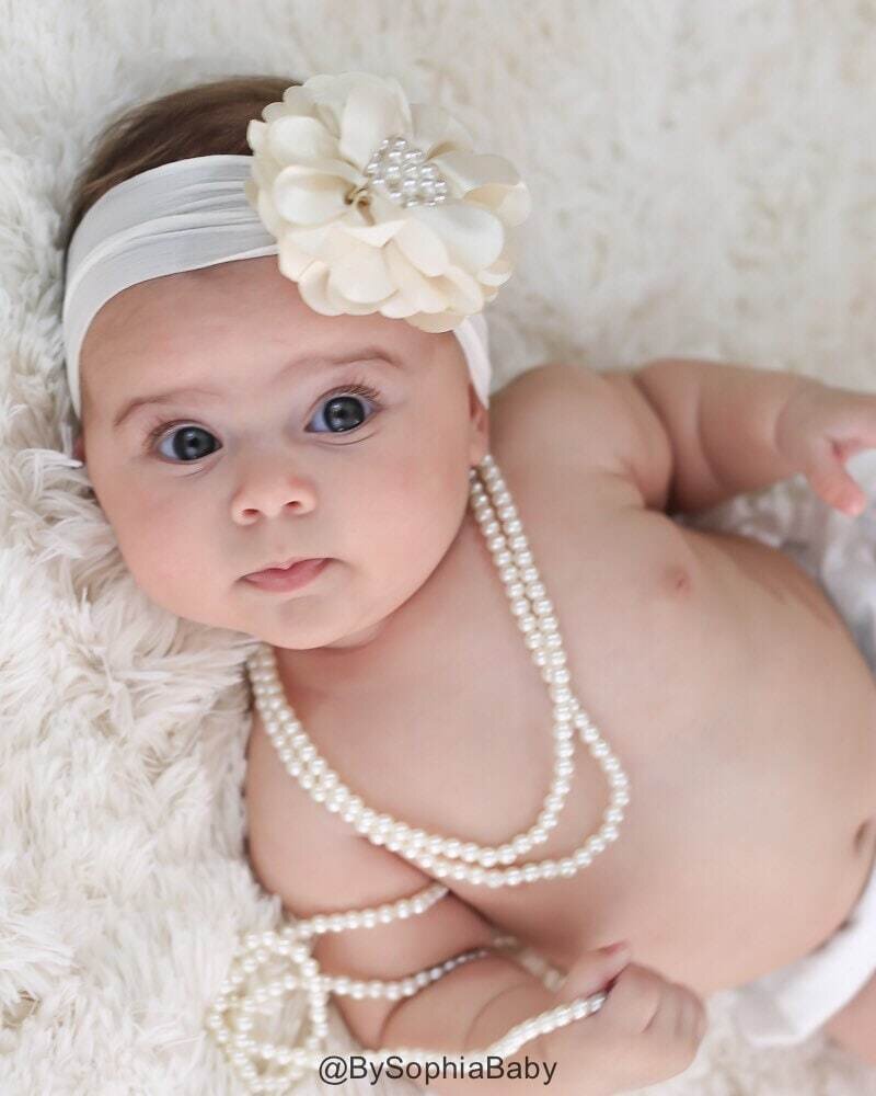 2 Pearl Baby Necklace Pearl Girls Necklace Baby Pearl Necklace Kids Necklace Toddler Pearl Necklace Girl Pearl Necklace