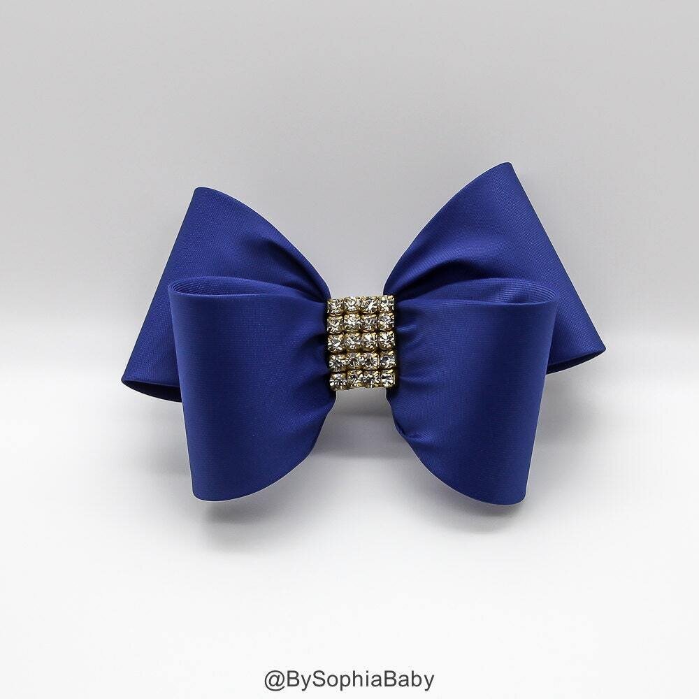 Royal Blue Hair Clip Blue Bow Hair Clip Bow Hair Clip Toddler Blue Hair Clip Girls Bow Hair Clip Bi…