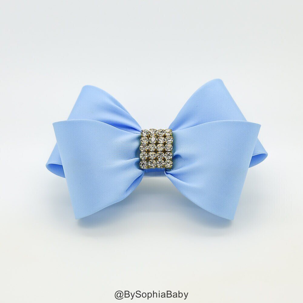 Light Blue Hair Clip Blue Bow Hair Clip Bow Hair Clip Toddler Blue Hair Clip Girls Bow Hair Clip Bi…
