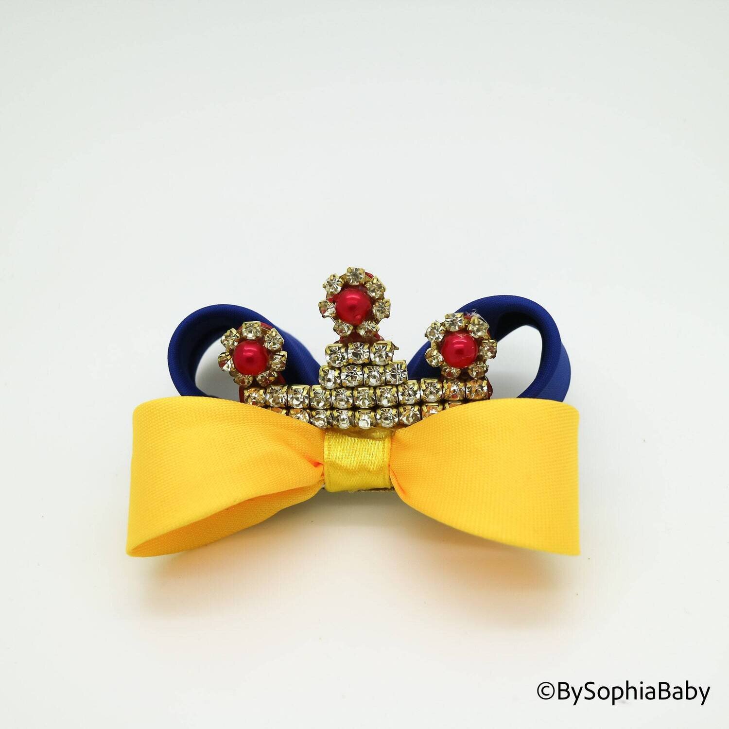 Princess Hair Bow Snow White Hair Bow Bow Hair Clip Toddler Hair Clip Girls Bow Hair Clip Big Bow H…