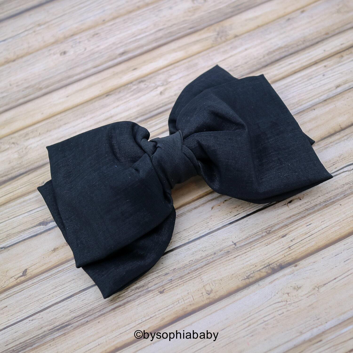 Big Bow Hair Clip Black Bow Hair Clip Girls Bow Hair Clip Toddler Gold Hair Clip Girls Bow Hair Cli…