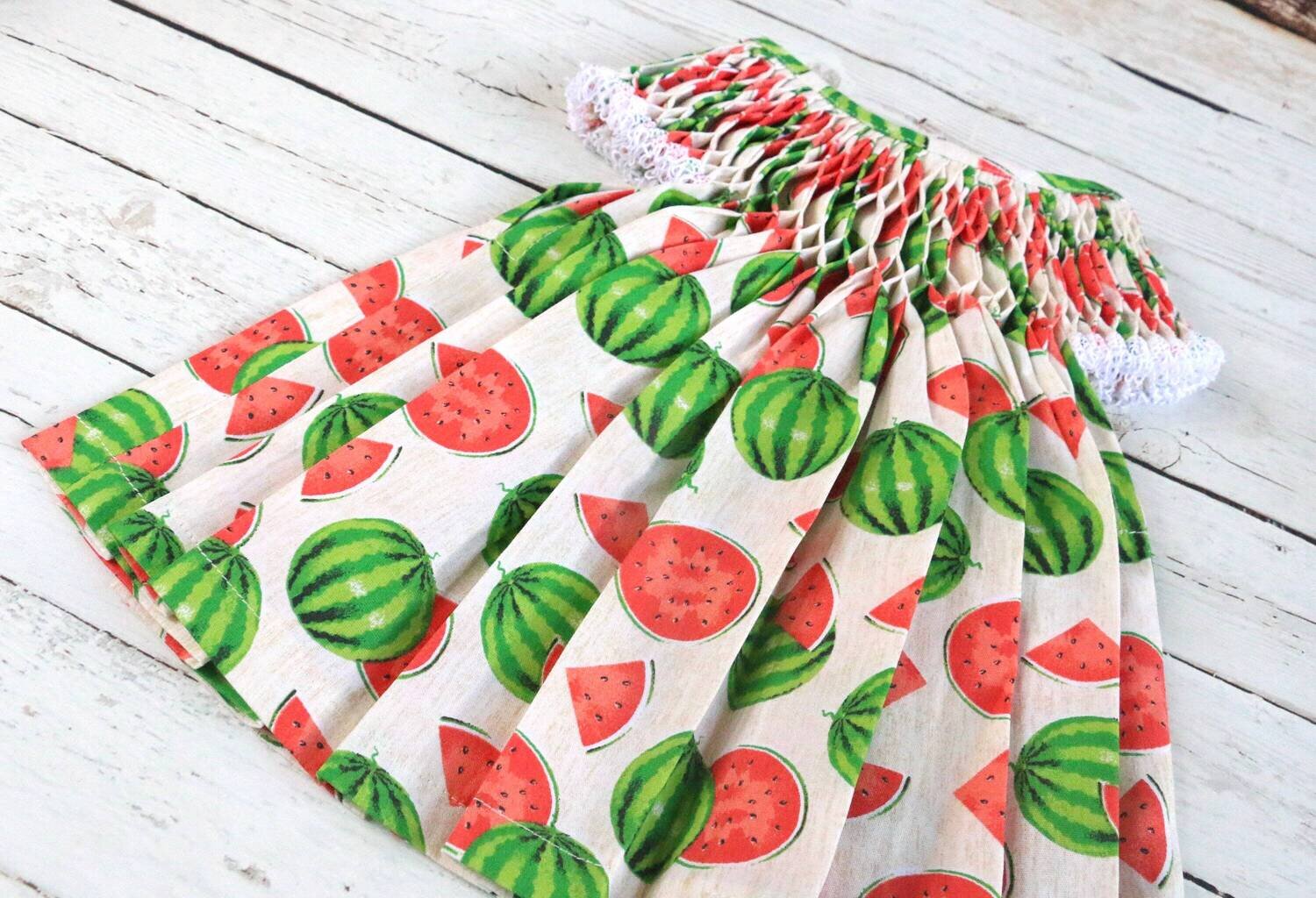 Watermelon Baby Dress Baby Dress Set Baby Girl Dress Set Cotton Baby Dress Red Baby Dress Baby Girl…