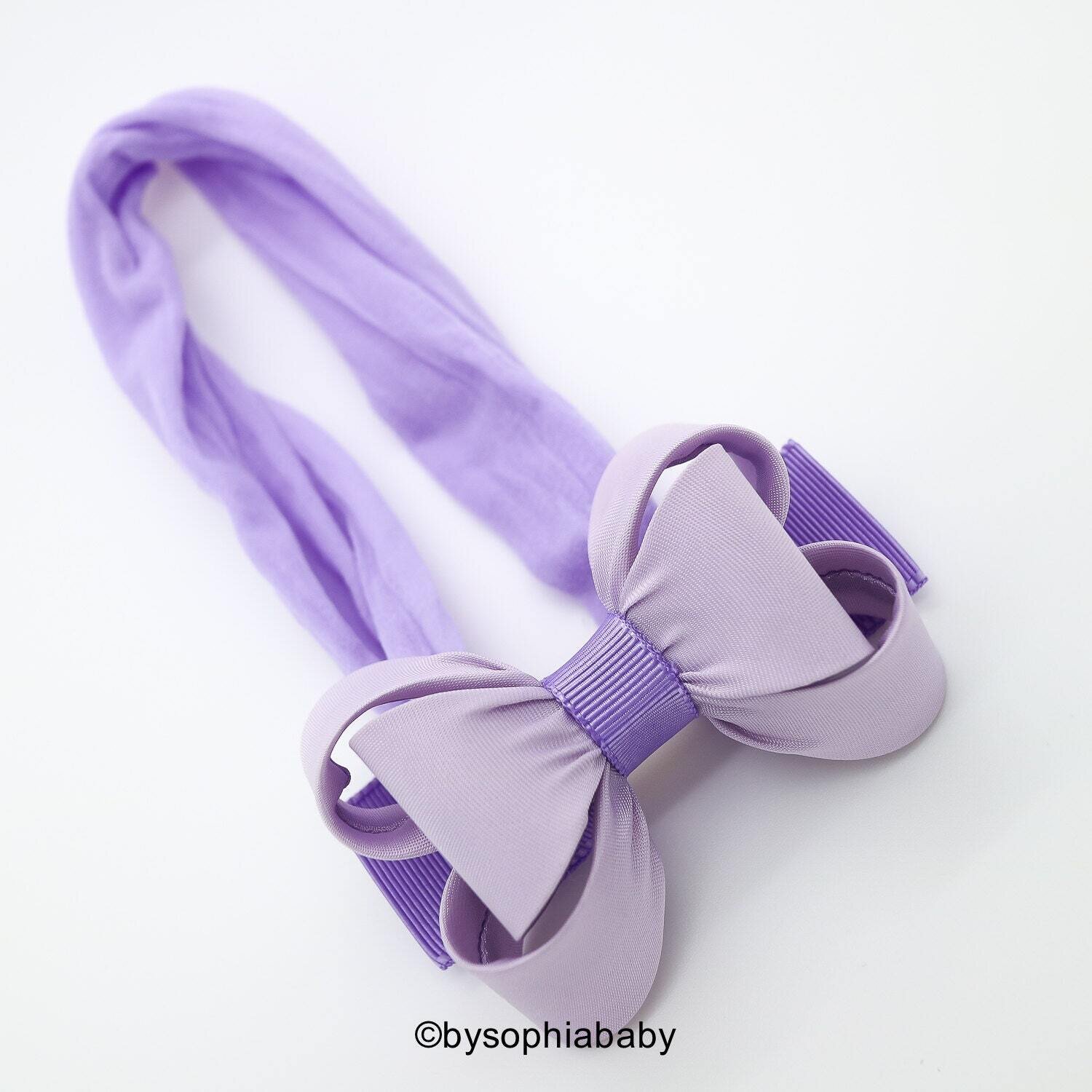Lavender Baby Bow Headband Lilac Baby Headband Bow Headband Newborn Headband Baby Girl Headband Pho…