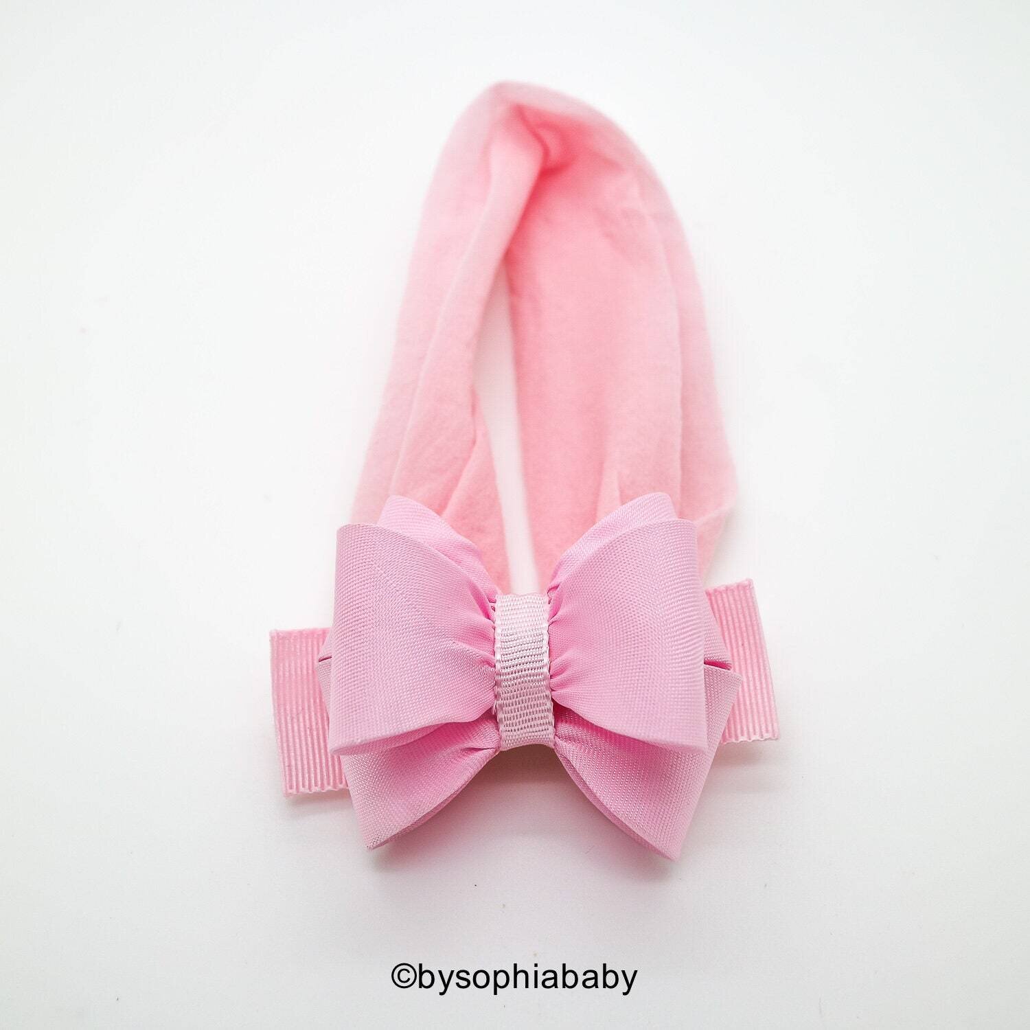 Light Pink Bow Headband Pink Baby Headband Baby Pink Bow Headband Newborn Headband Baby Headband Ny…