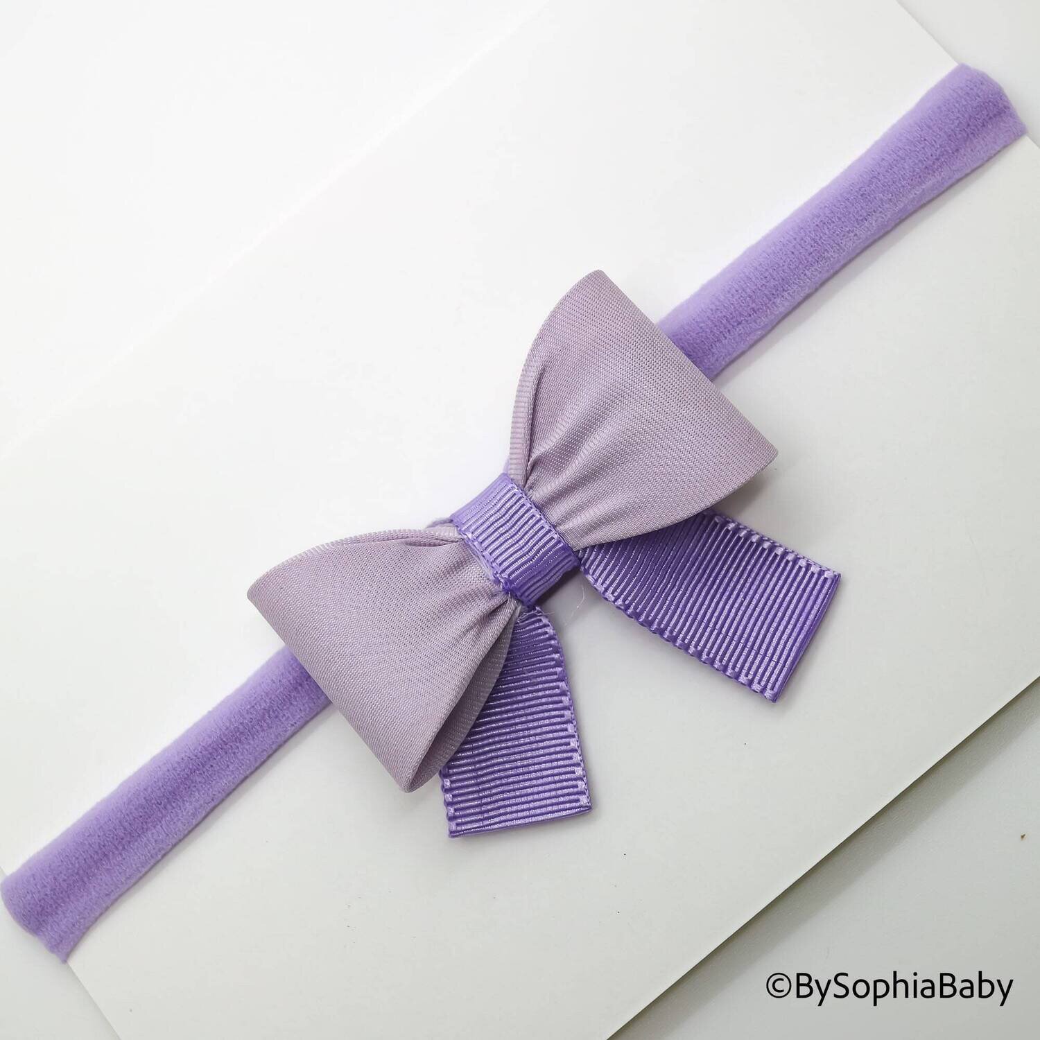 Lavender Bow Headband Baby Bow Headband Newborn Bow Headband Photography Prop Headband Lavender Hea…