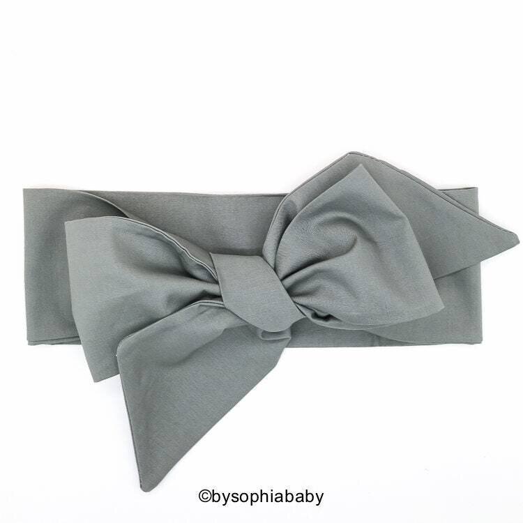 Gray Baby Head wrap, Grey Baby Headband, Gray Turban, Toddler Head Wrap, Girls Bow Headwrap Turban,…