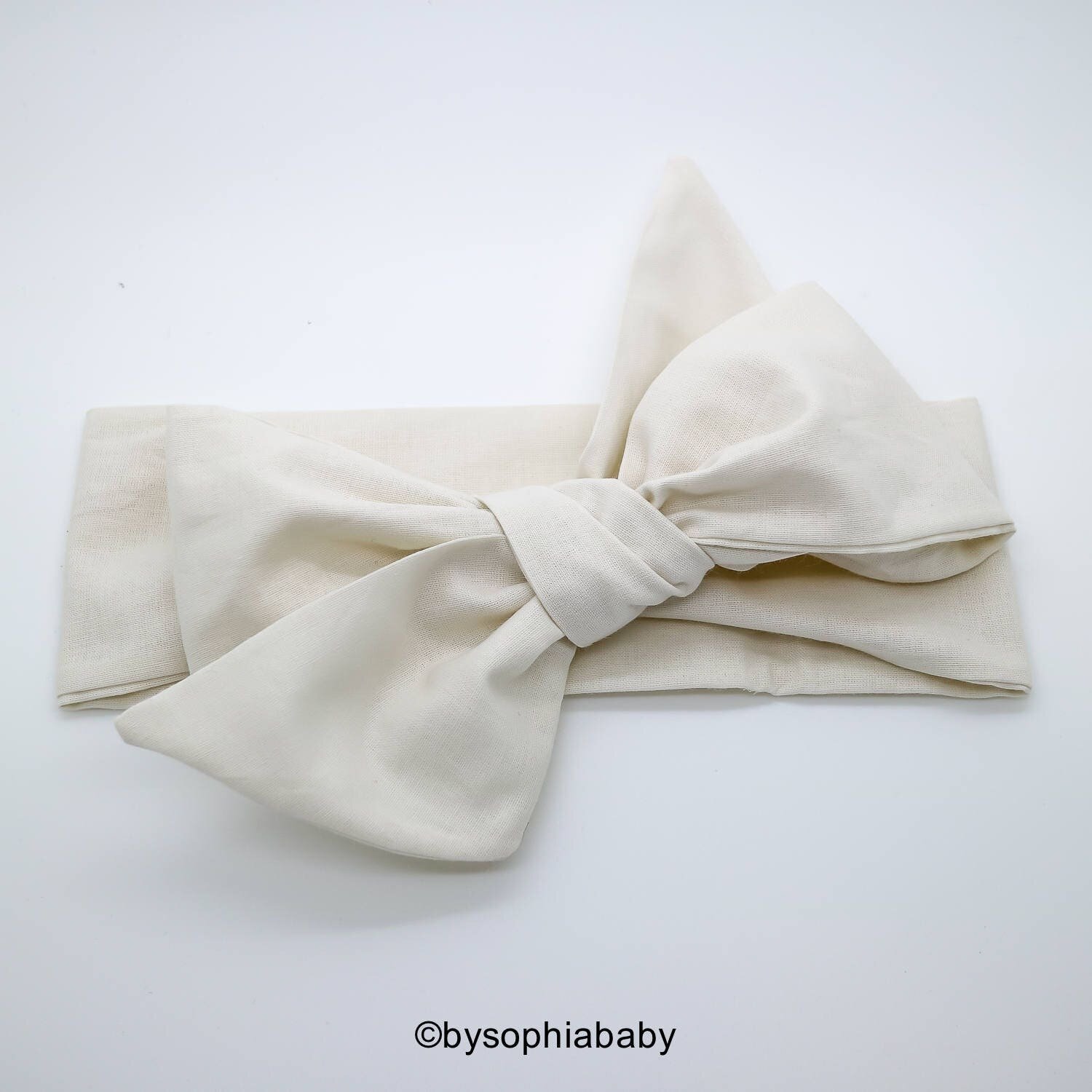Ivory Baby Head wrap, Champagne Baby Headband, Beige baby Turban, Toddler Head Wrap, Girls Bow Head…