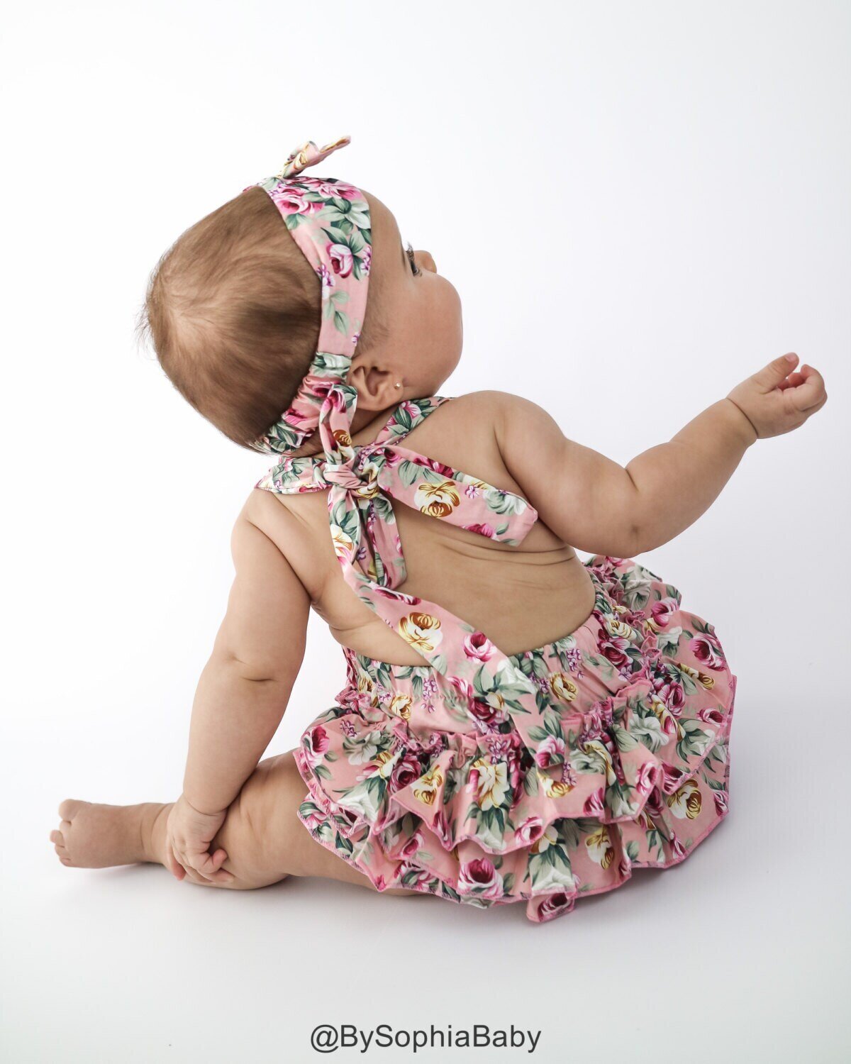 Baby Girl Romper Set Baby Romper and Headband Floral Baby Bloomer set Baby Romper Bloomers Floral B…