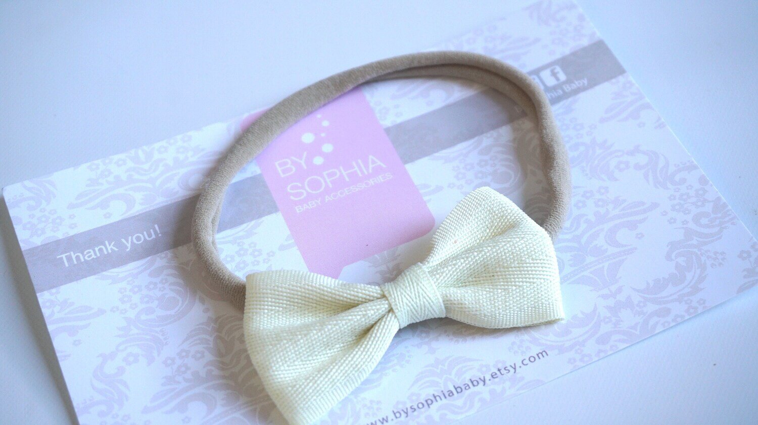 Light YellowBow baby headband Set pastel Baby Nylon Headband Small Bows Baby Bows Newborn headbands…