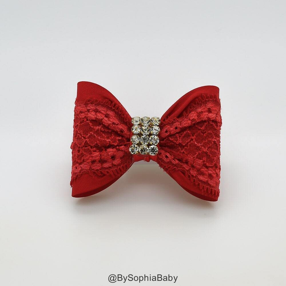 Red Baby Bow Baby Hair Clip Red Bow Hair Clip Red Hair Clip Toddler Hair Clip Girls Bow Hair Clip Big Bow Hair Clip 946