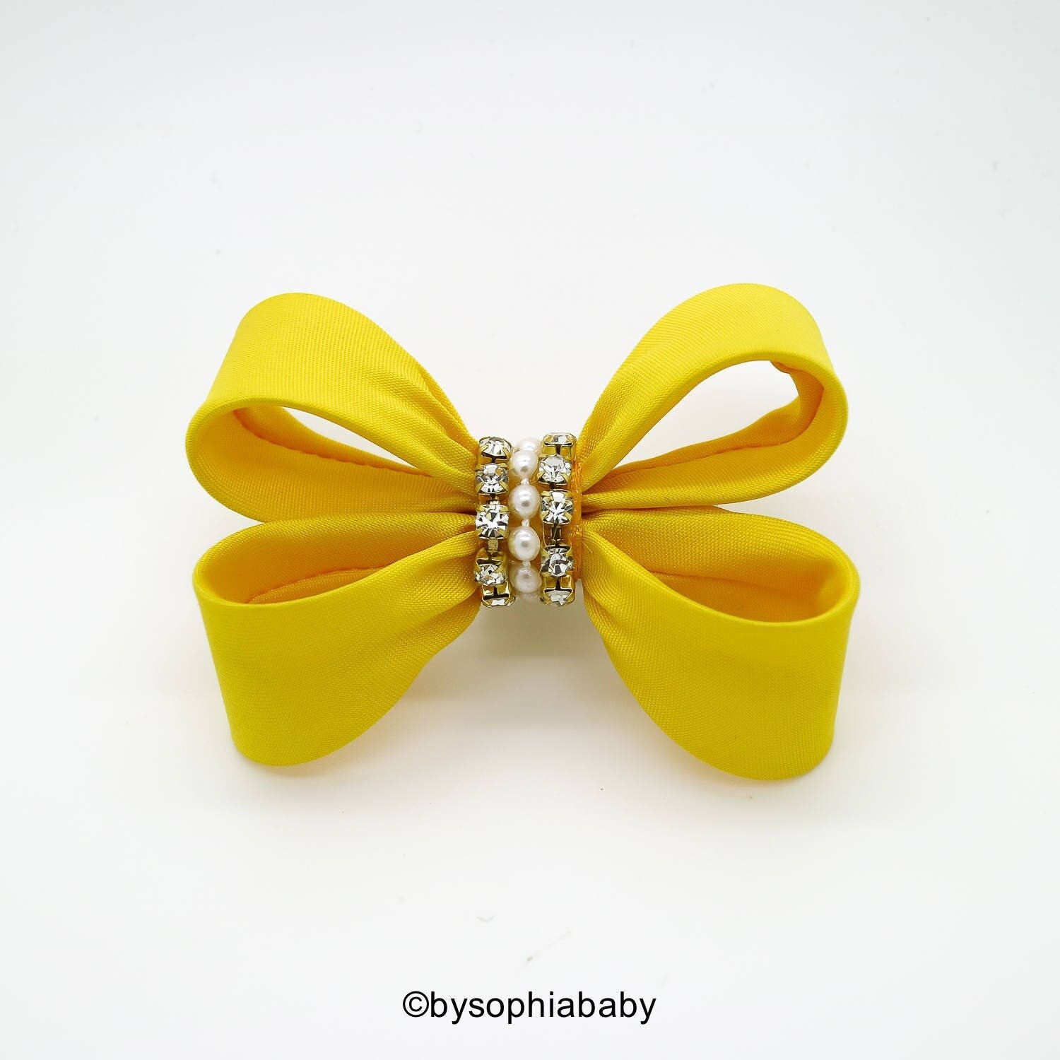 Baby Hair Clip Yellow Bow Hair Clip Yellow Hair Clip Toddler Yellow Hair Clip Girls Bow Hair Clip B…