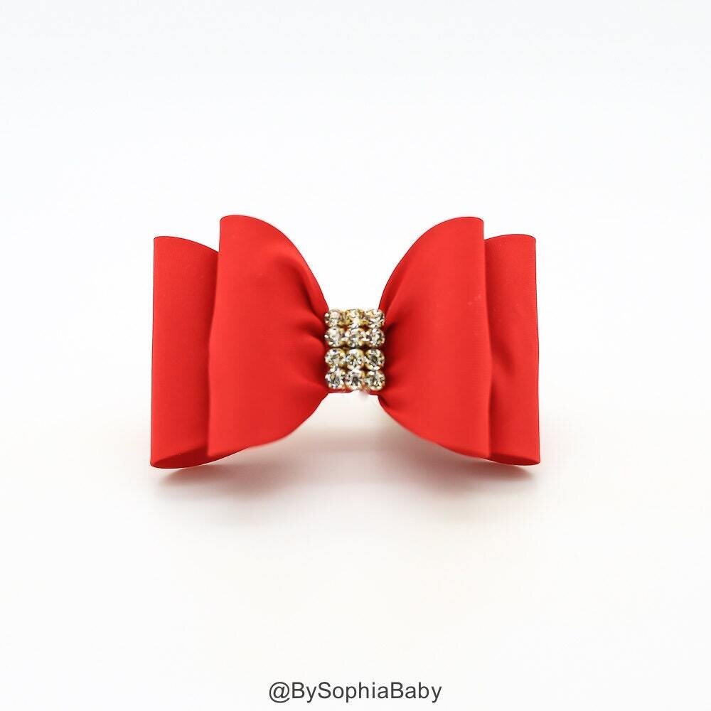 Red Baby Bow Red Bow Hair Clip Bow Hair Clip Toddler Red Hair Clip Girls Bow Hair Clip Big Bow Hair…